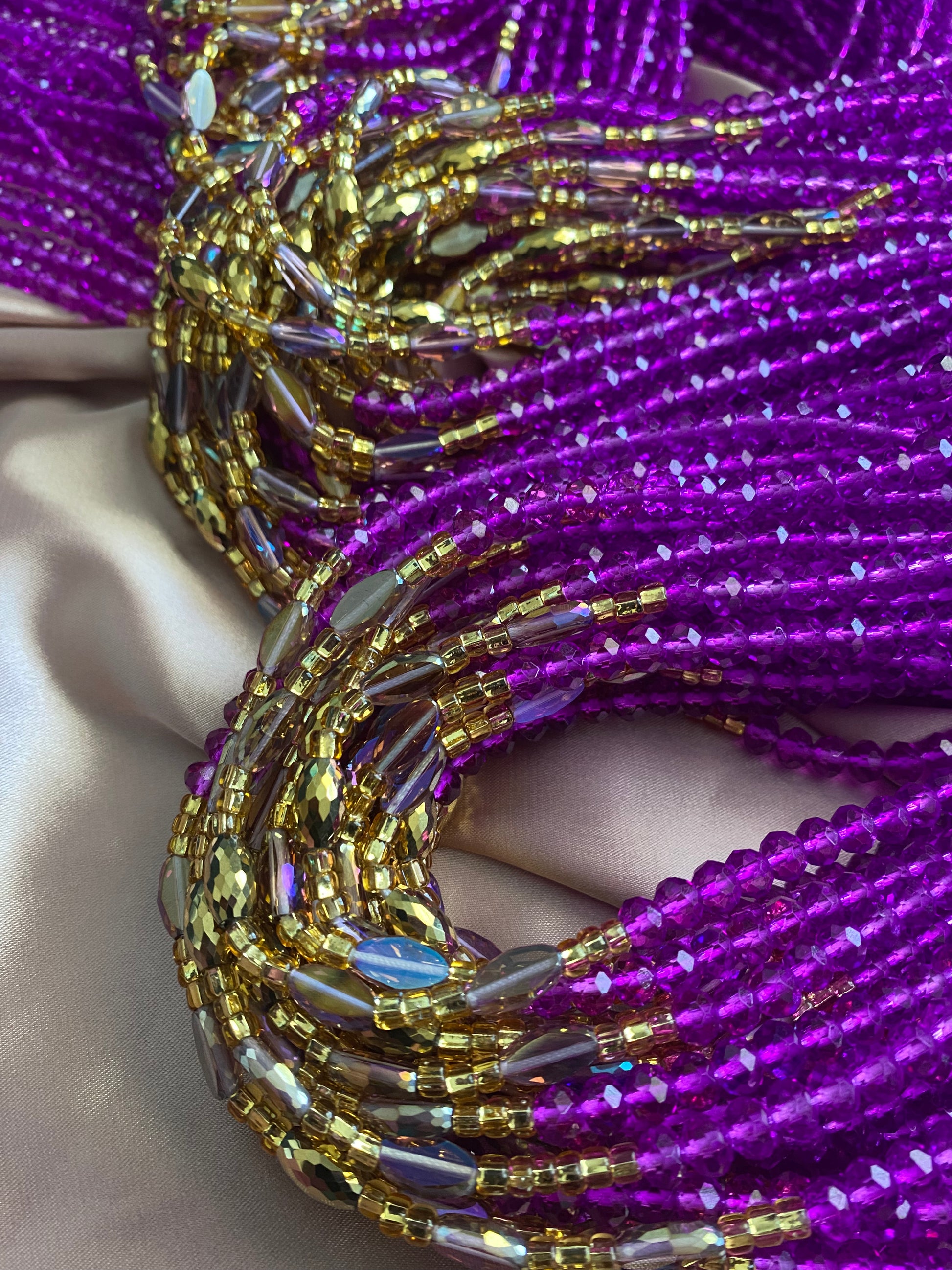 Purple waistbead