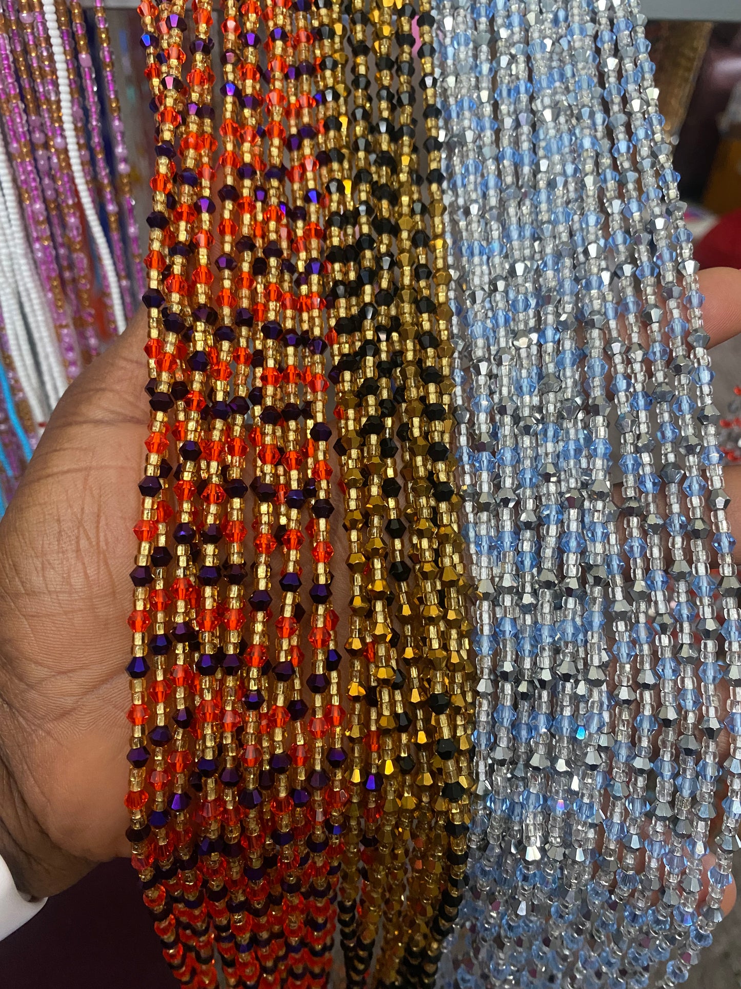 Wholesale Crystal Waist Beads 40”-50”