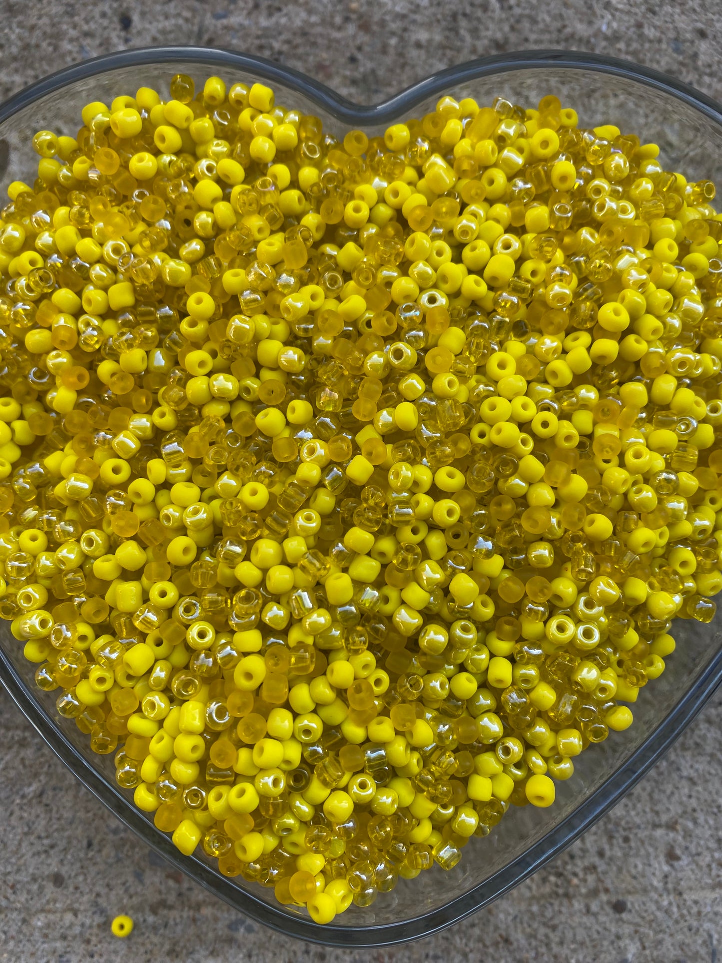 Yellow Seed Bead Mix - 4mm- 6/0 Glass Seed Beads For Jewelry Making,  DIY Waist beads, Bracelet Necklace Earrings 450 grams