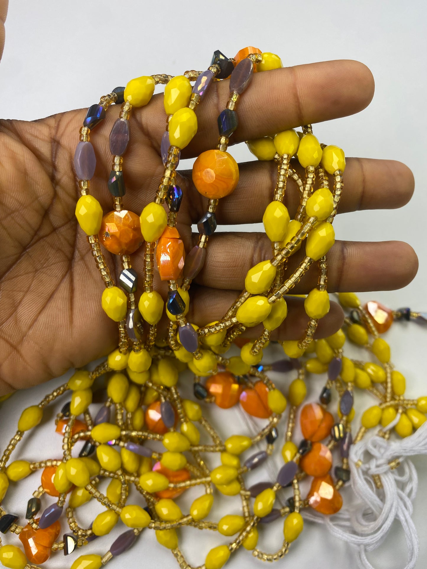 Stella ~ Yellow Luxury Crystal Waistbeads