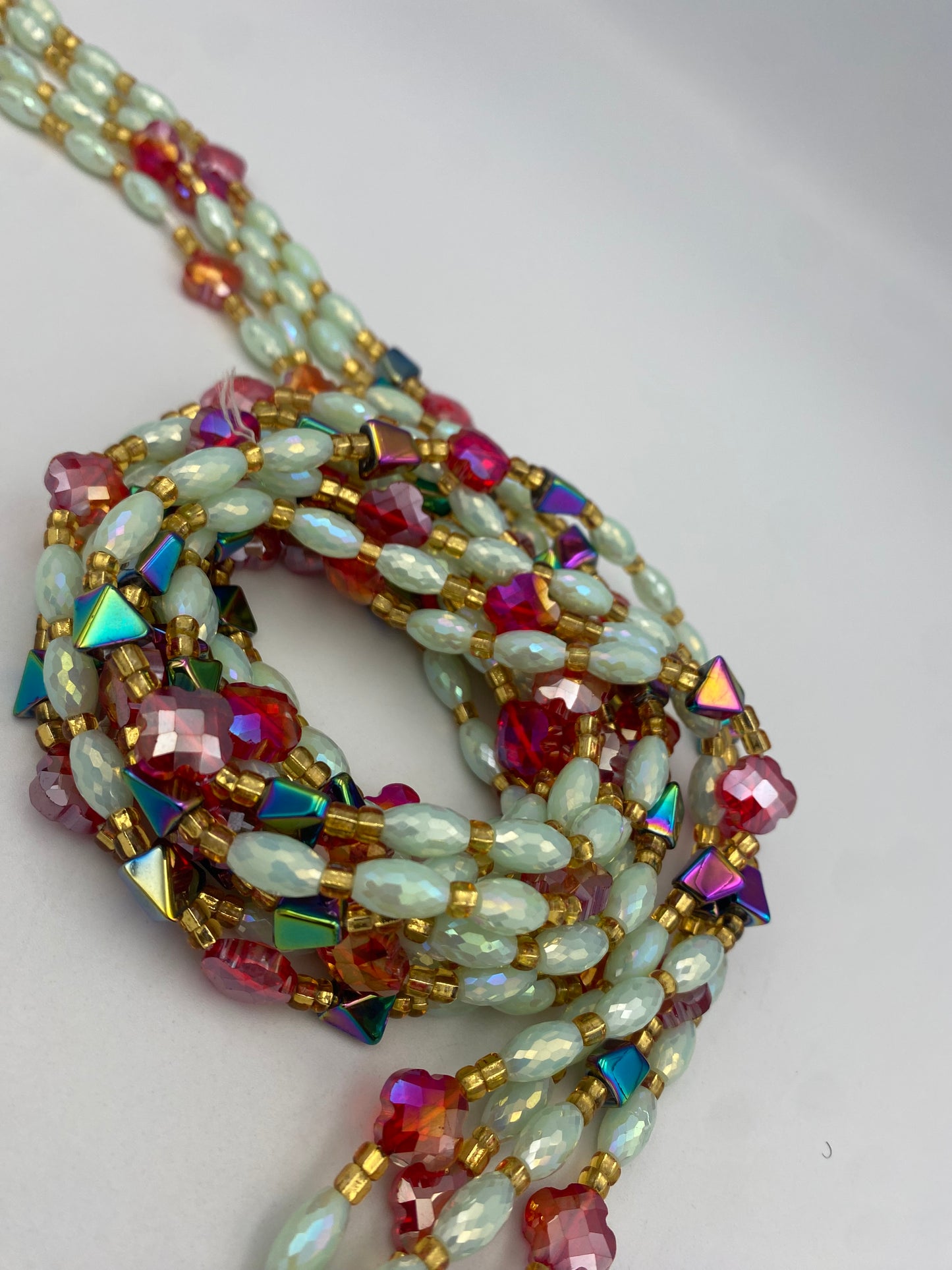 Ariel  - Luxury Crystal Waistbeads- Price per Waistbead- Tie On