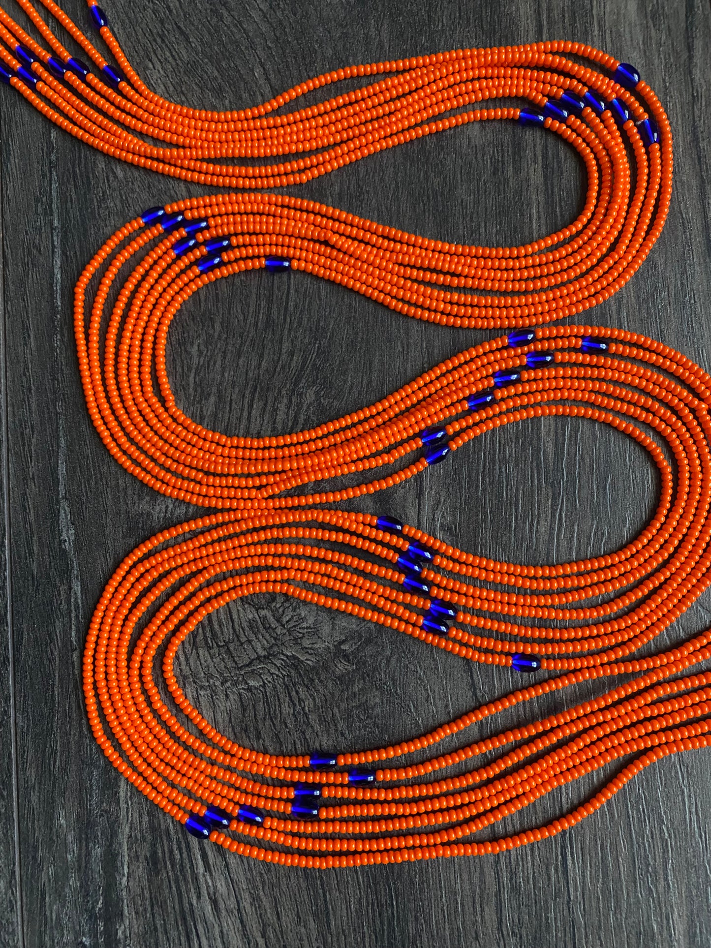 Orange  Waist Bead