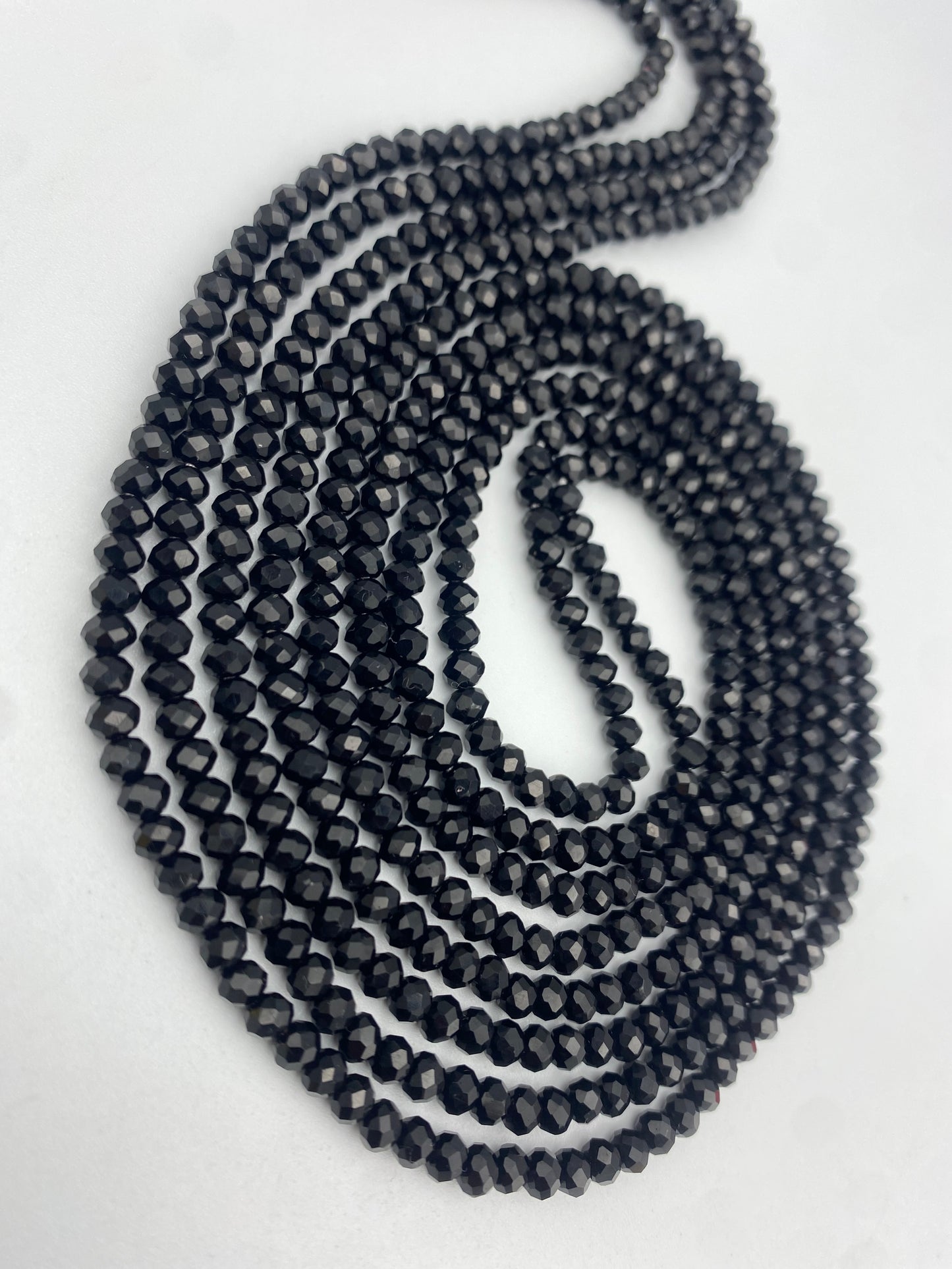 Wholesale Crystal Waist Beads - Solid Colors – 25 Strands – Bulk Variety of Colors | African Tie-On Waist Jewelry 45” | For Resale & Boutique Supply