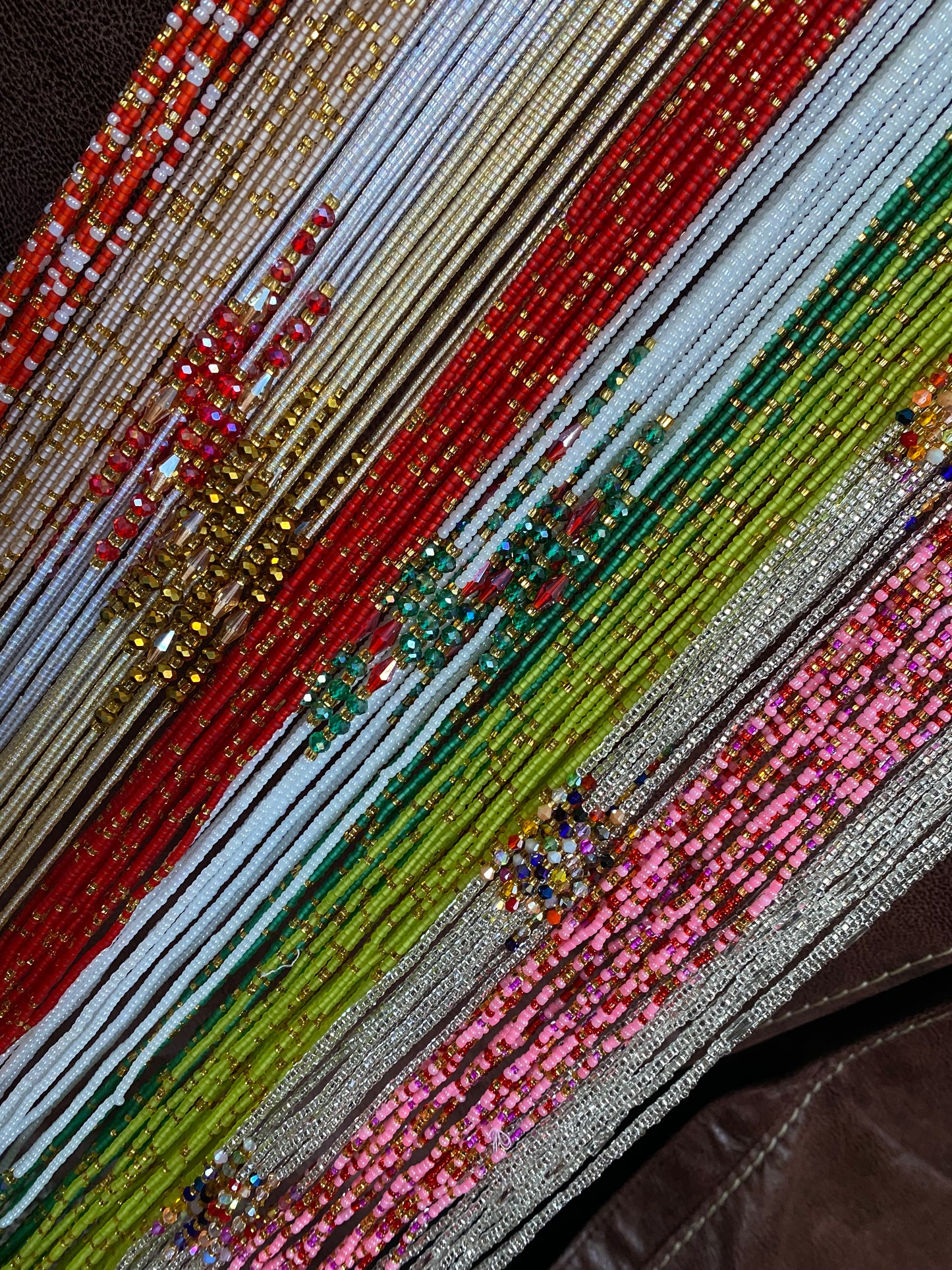 Wholesale Waist Beads – Bulk Multicolored Tie-On Strands (45”–50”)