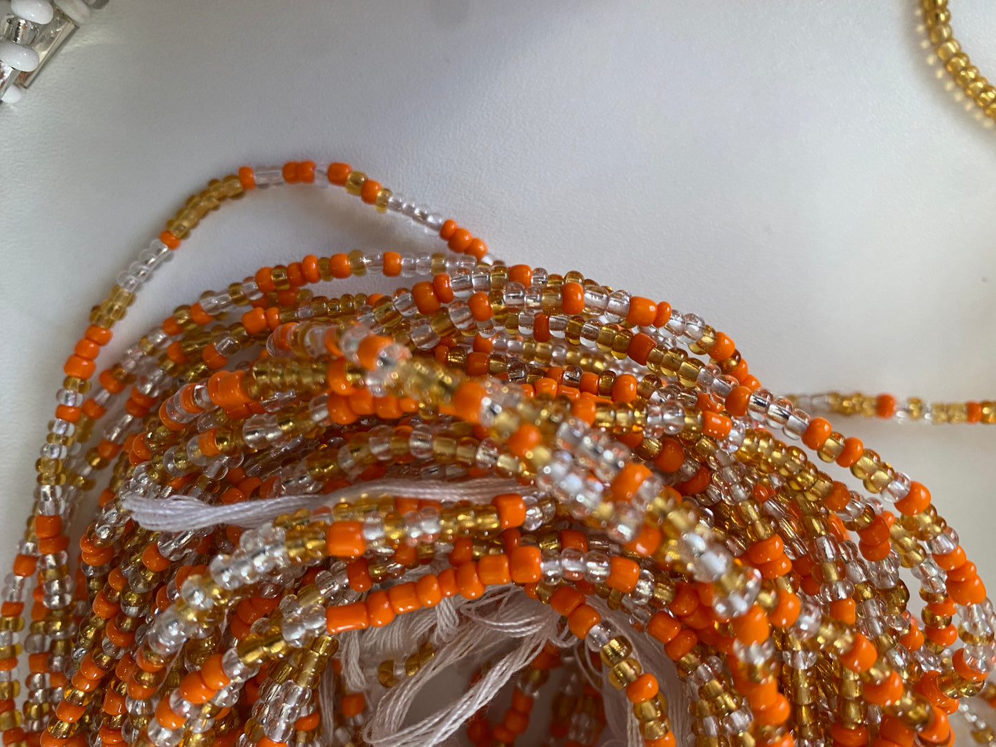 Wholesale African Waist Beads – Crystal Tie-On Strands 30”-36” (Bulk 25pcs Pack)