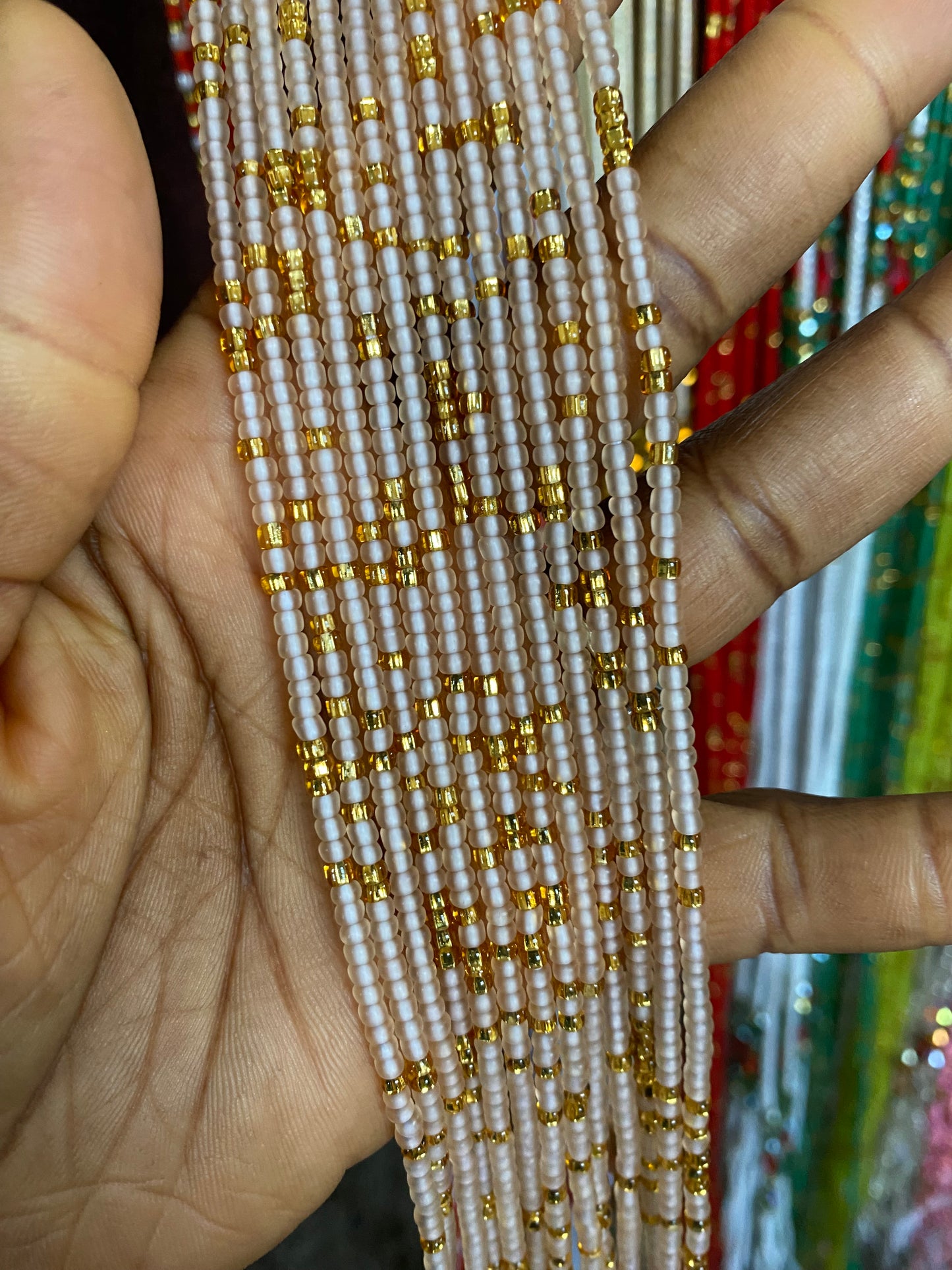 Wholesale Waist Beads – Bulk Multicolored Tie-On Strands (45”–50”)