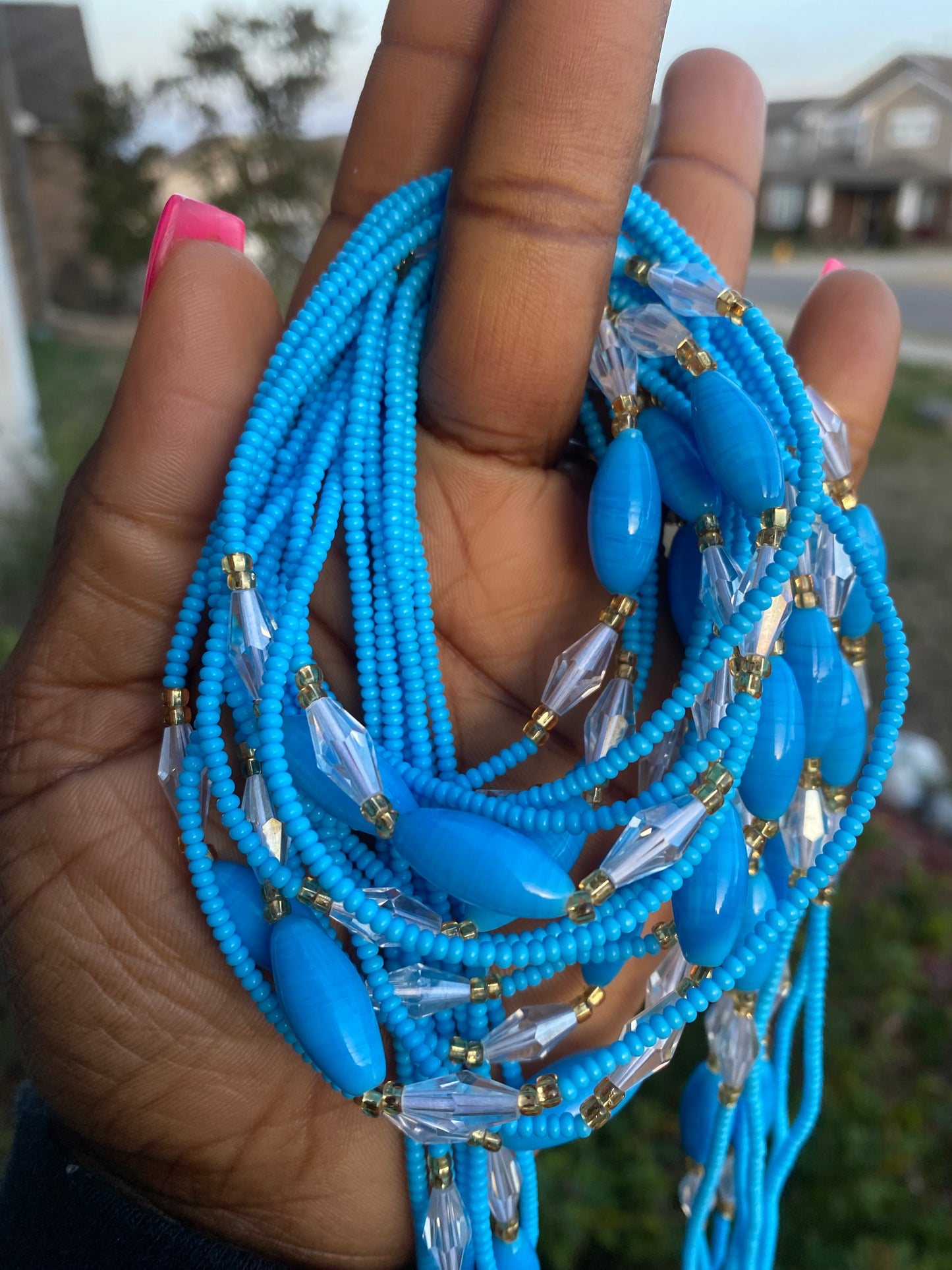 Sky Blue Waist Bead