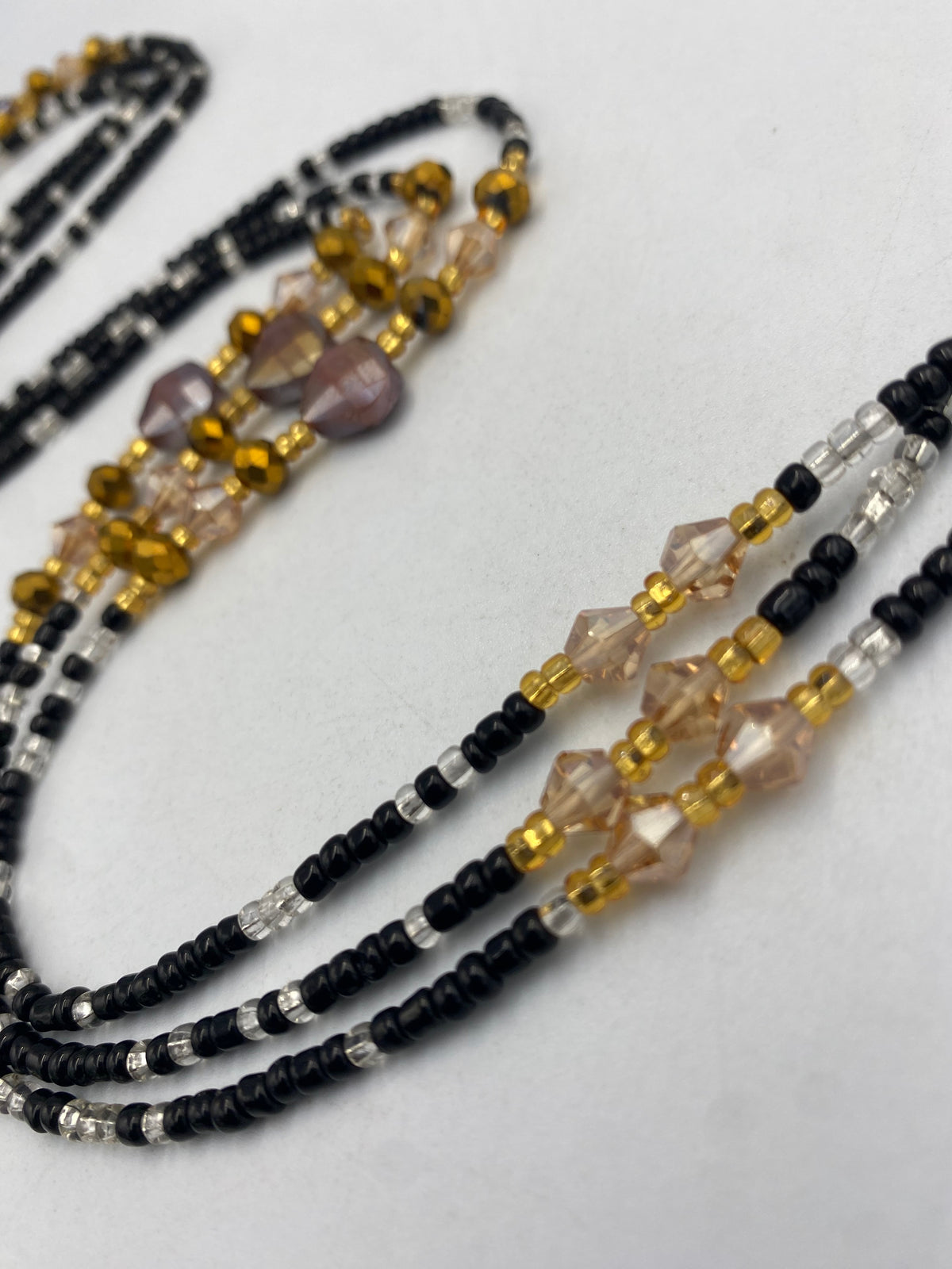 Black & Silver Waist Bead | 1 PC