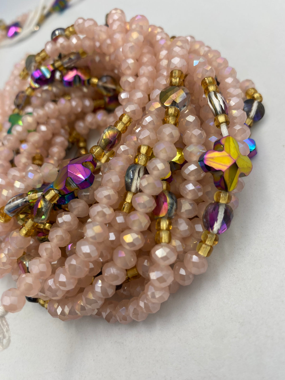 Pink Crystal Waist Bead 45”| 1 PC