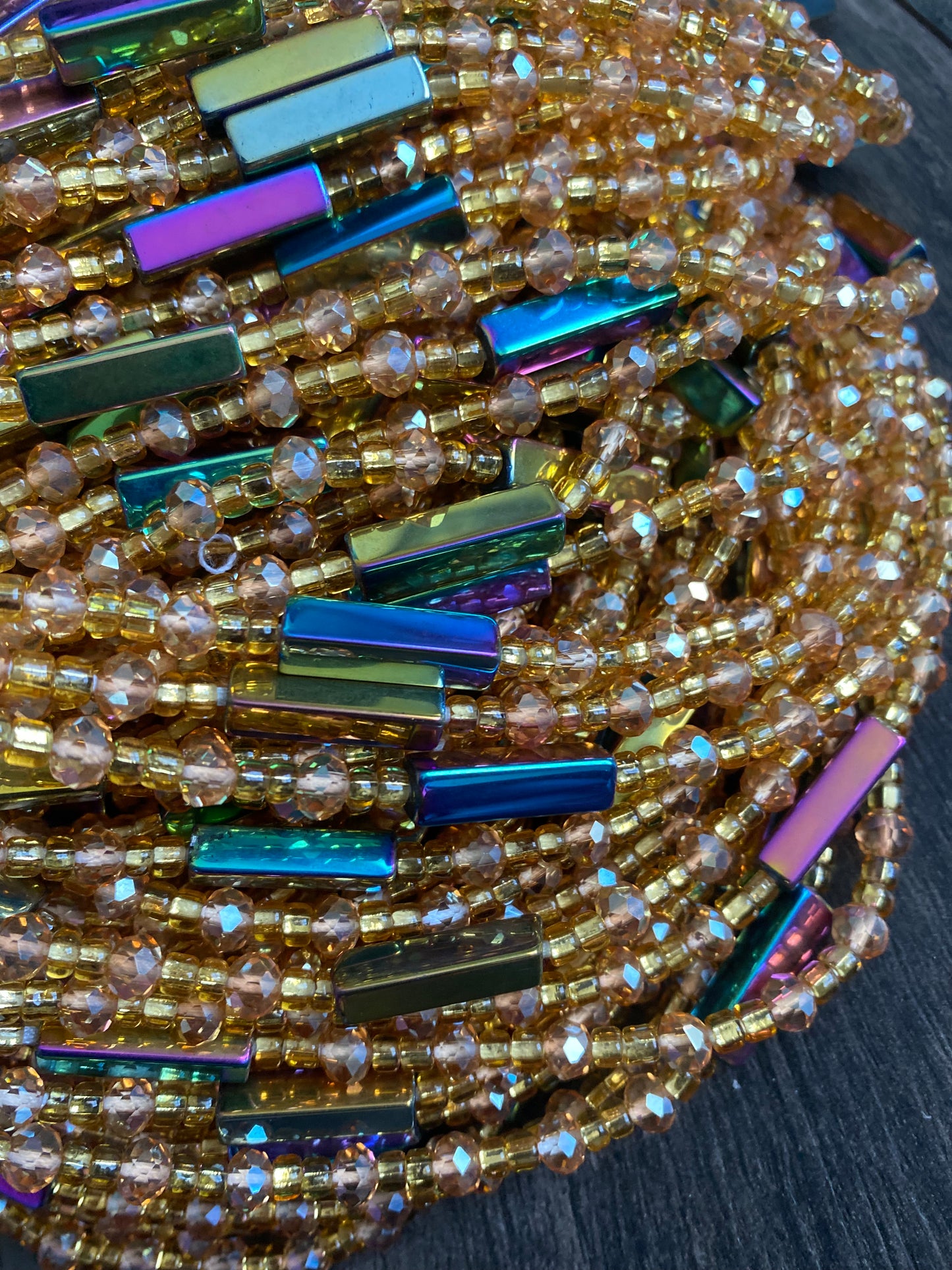 Crystal waist beads 