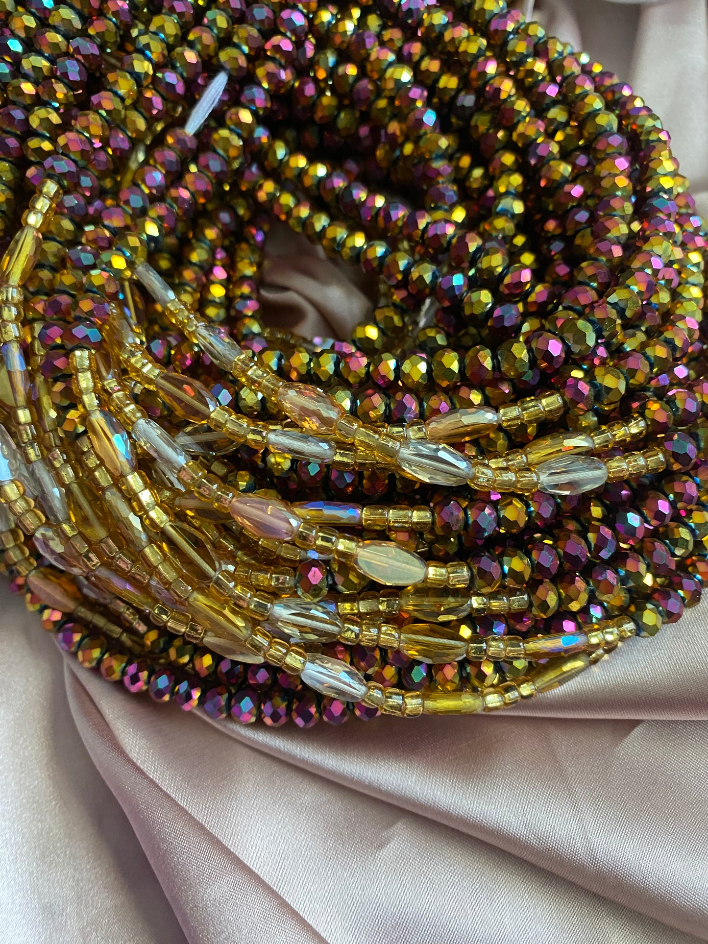 Queen Magenta ~ Luxury Crystal Waist Beads