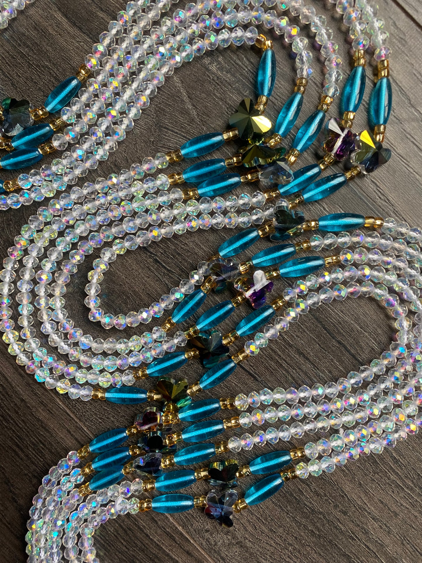 Martha ~ Crystal Waist Bead