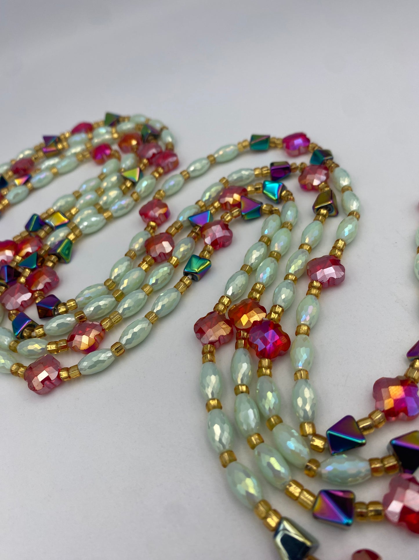 Ariel  - Luxury Crystal Waistbeads- Price per Waistbead- Tie On
