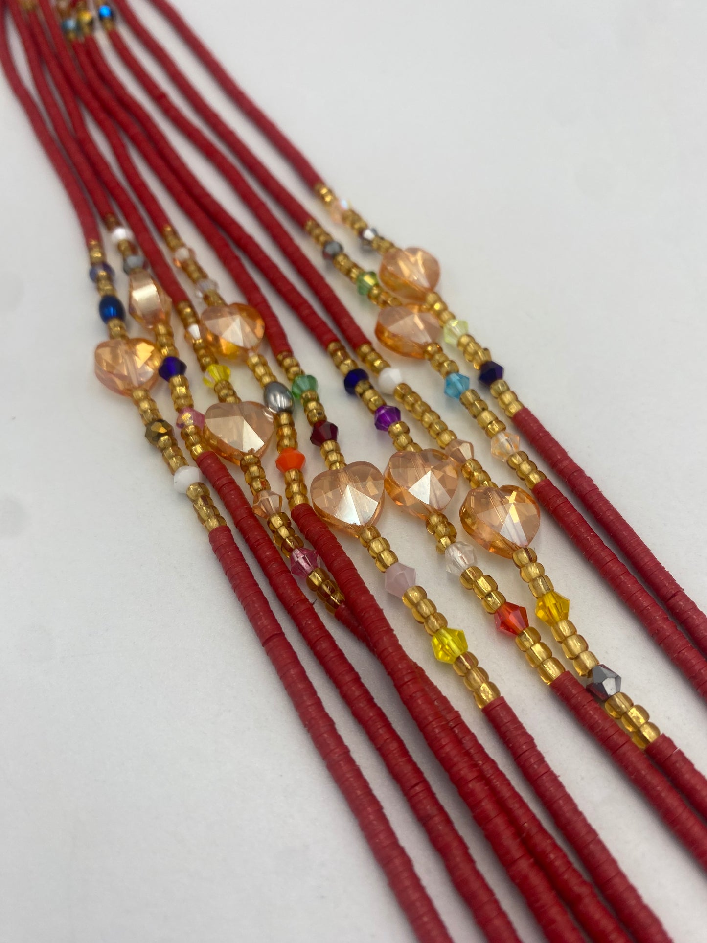 Flat disc | Vinyl waistbeads | Clay Beads | Wholesale Vinyl Waist Beads- African Waistbeads for resale