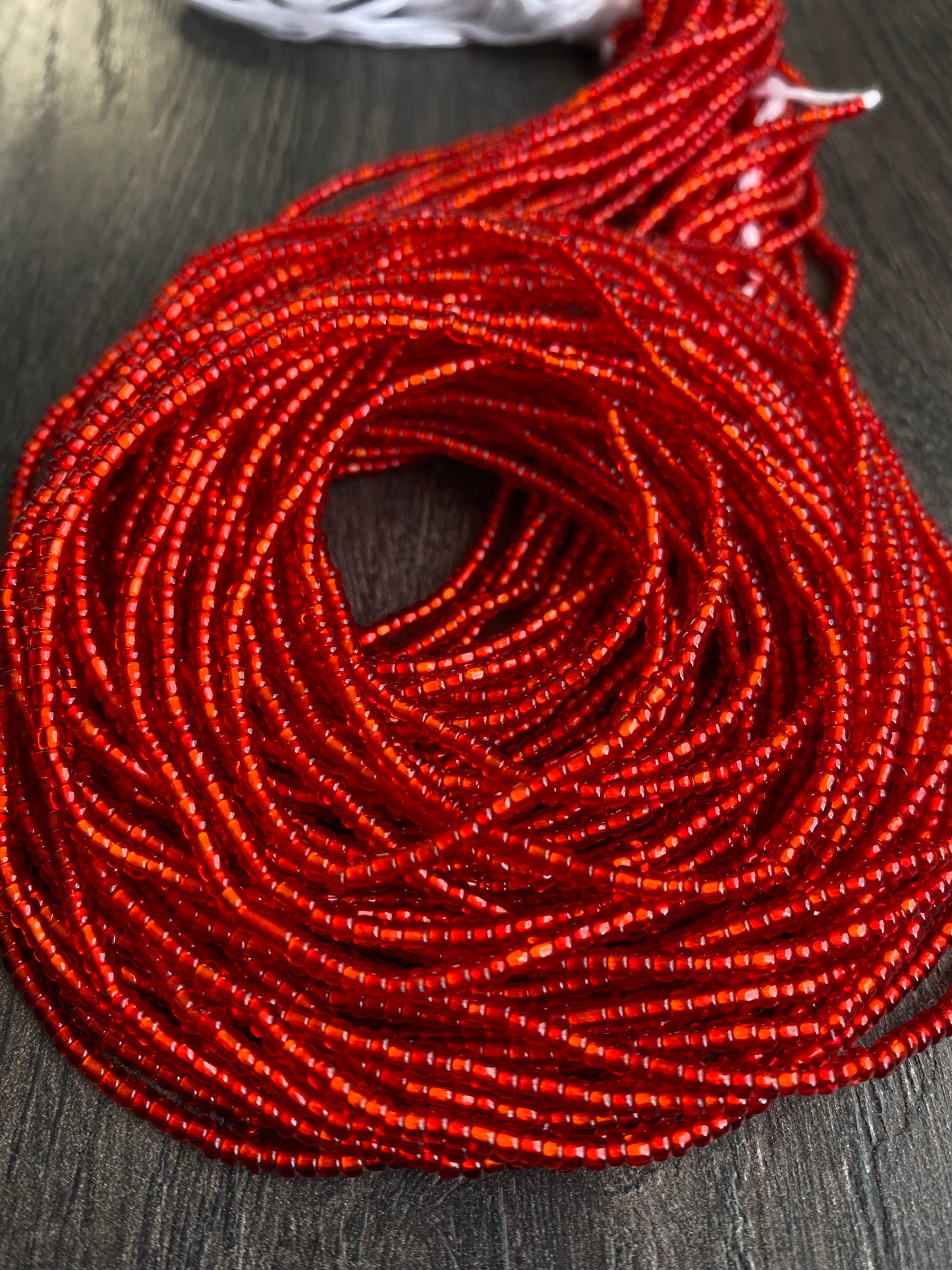 Red Waist Bead- Tie on