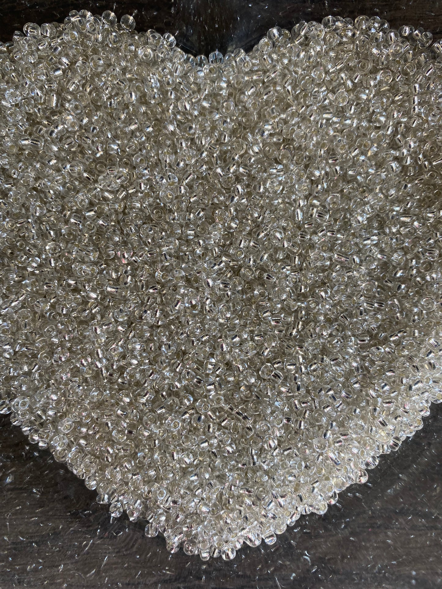 3mm- 8/0 beads,  Silver beads, 8/0 Seed Beads Glass Beads, 450 Grams,