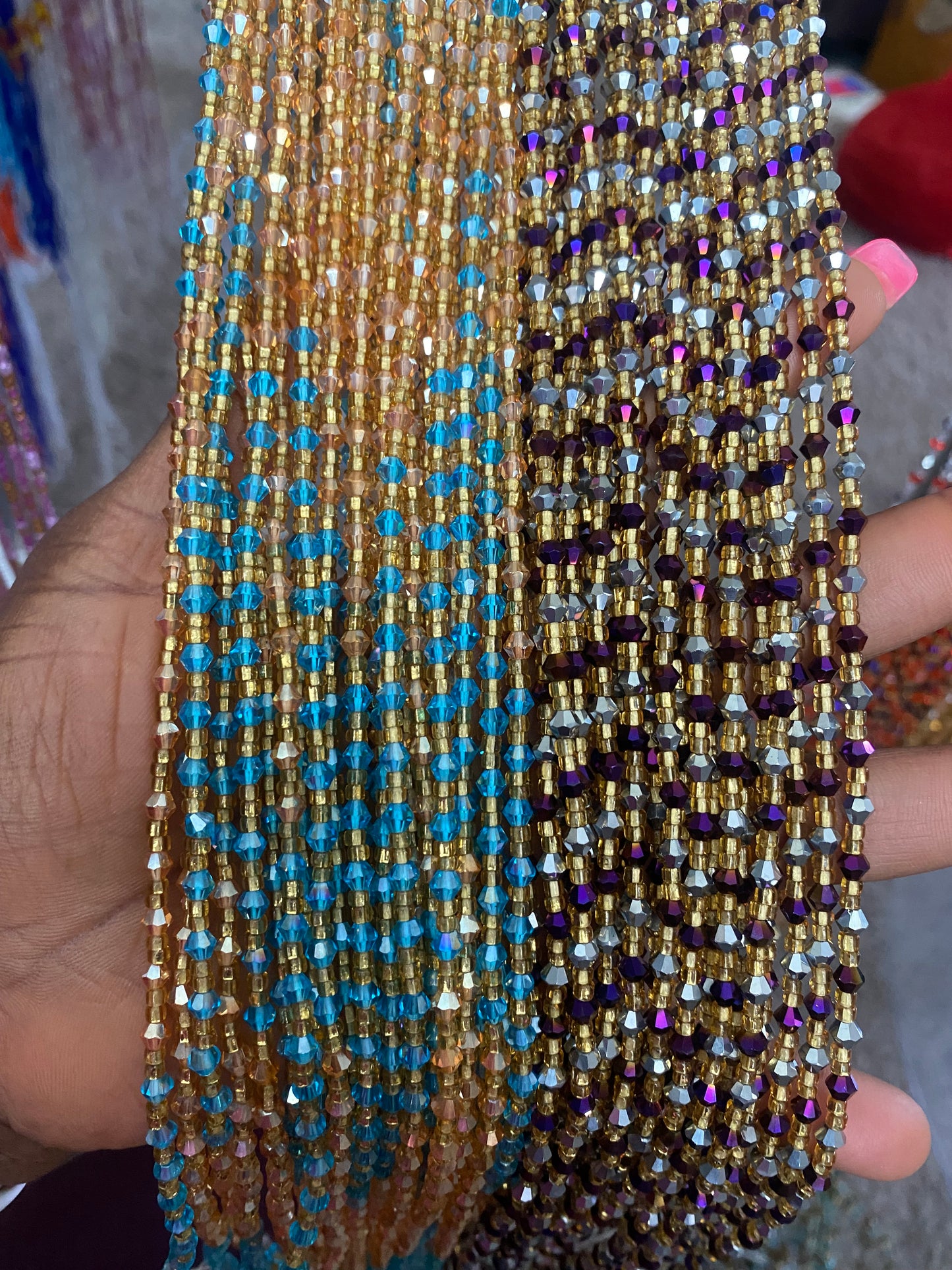 Wholesale Crystal Waist Beads 40”-50”