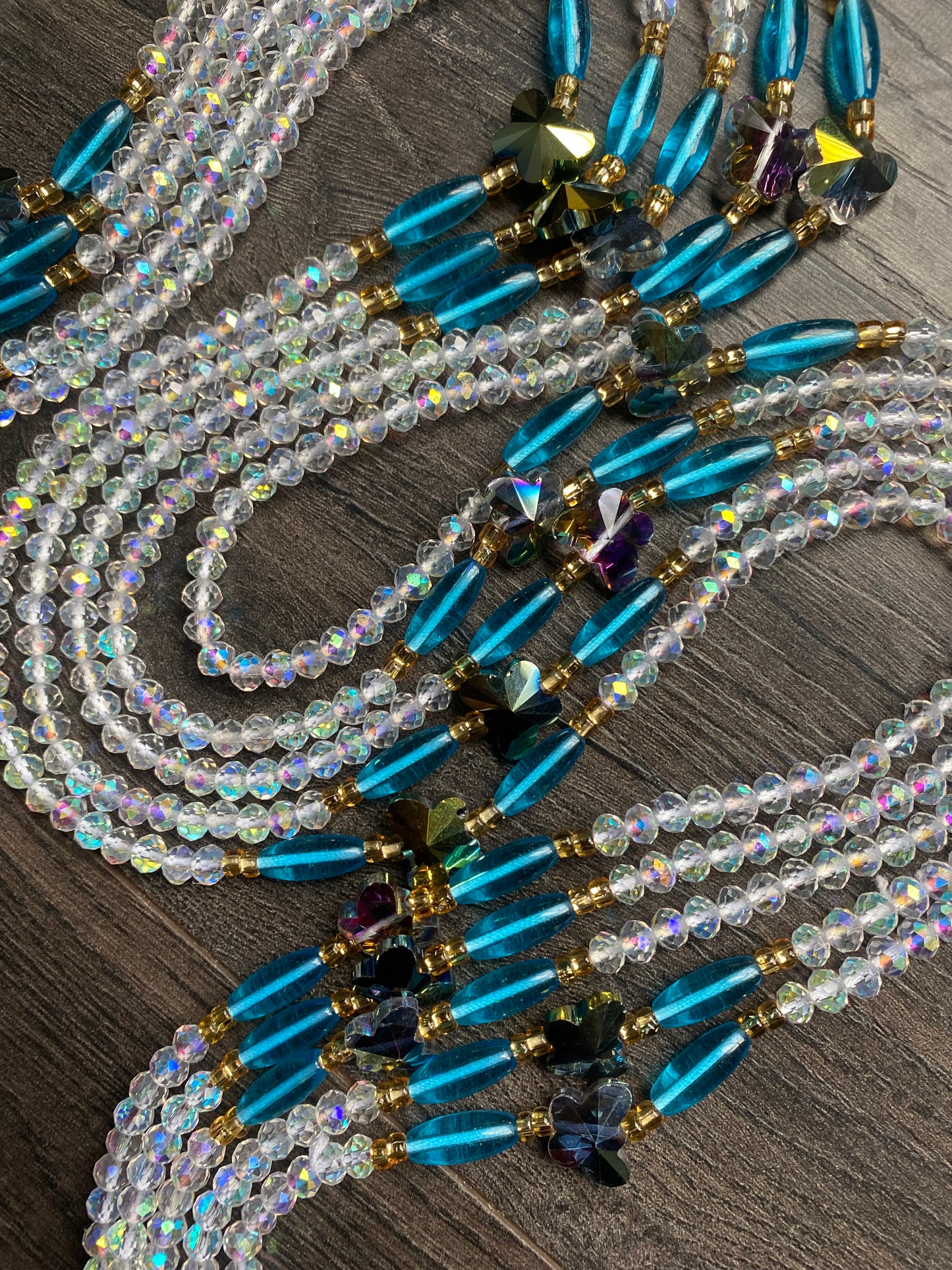 Martha ~ Crystal Waist Bead