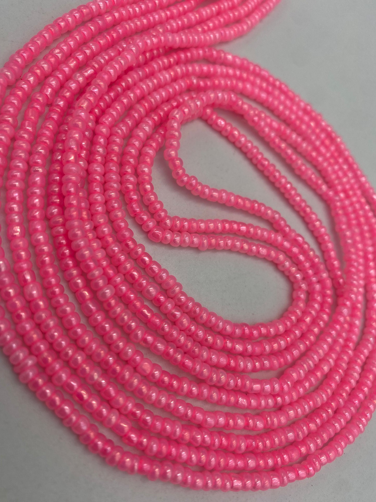 Pink Waist Bead| African body jewelry | Weight-loss tracking | 40”-50