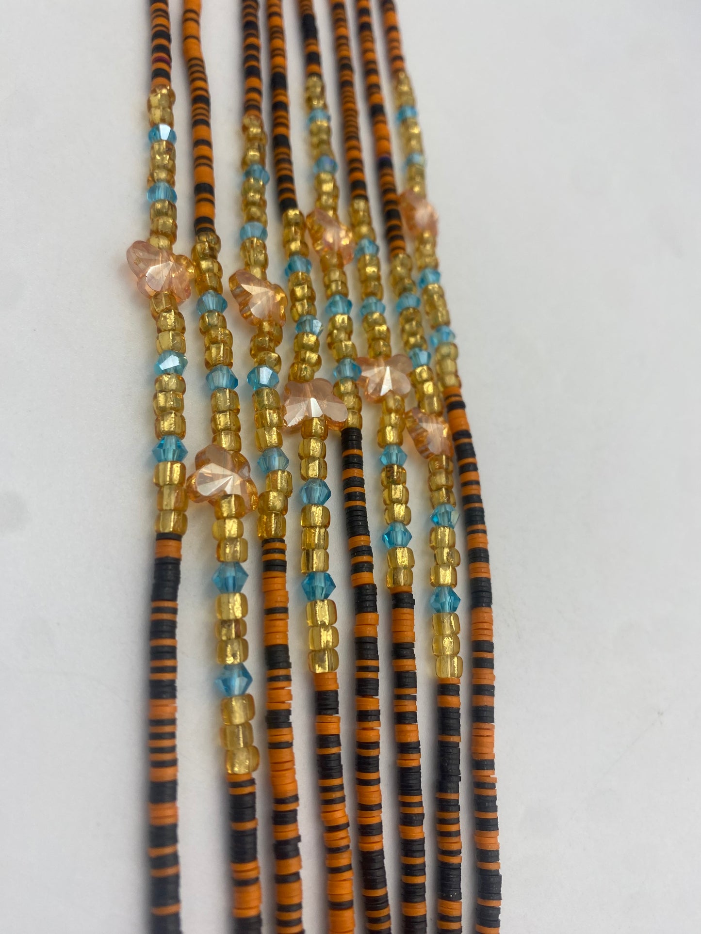 Flat disc | Vinyl waistbeads | Clay Beads | Wholesale Vinyl Waist Beads- African Waistbeads for resale