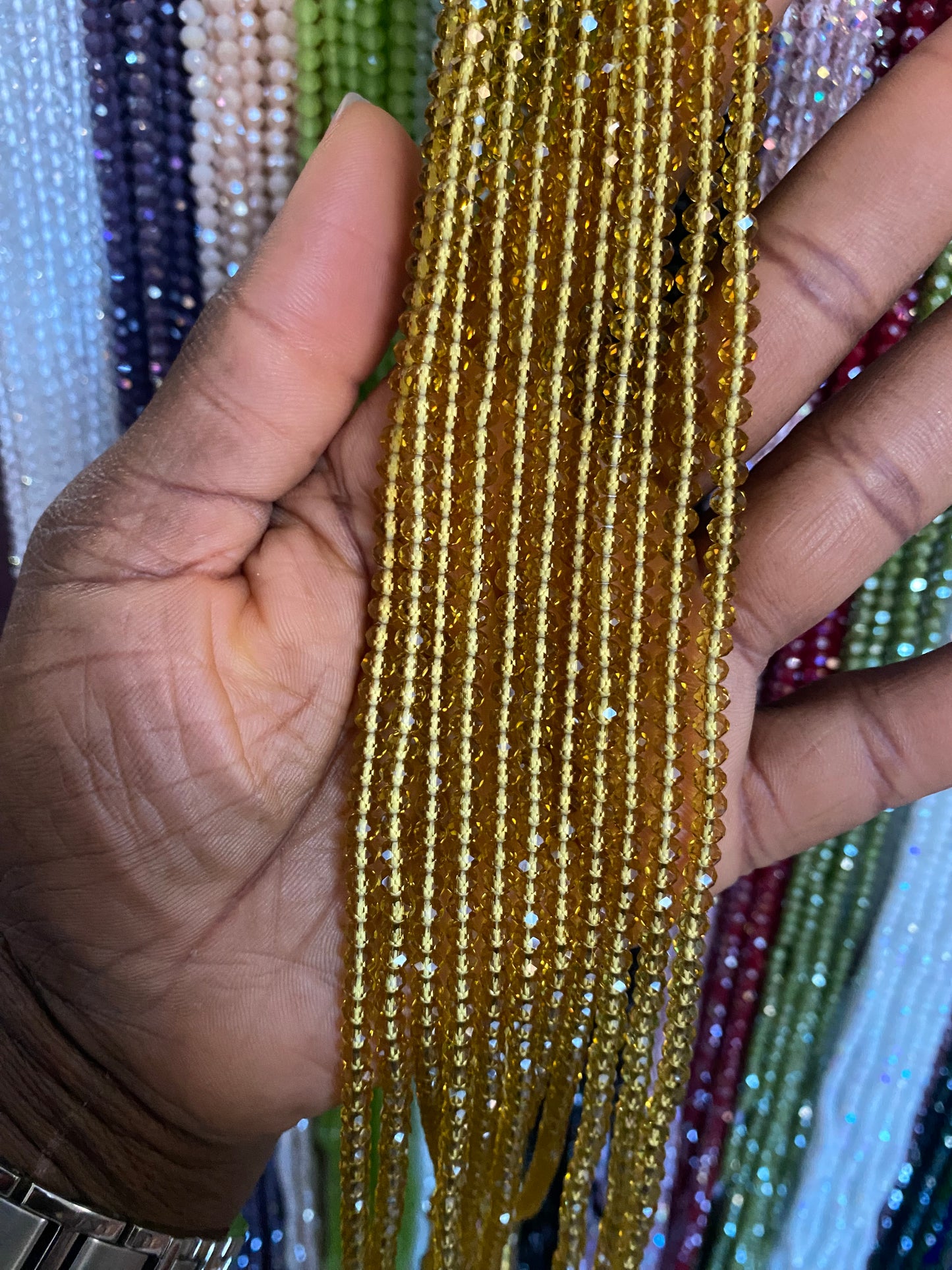 Crystal WaistBeads -TikTok Waist Beads – Variety of Styles – African Waist Jewelry – Tie-On (45”) – Add to Cart, Buy Now – Price Per 1 Waist Bead