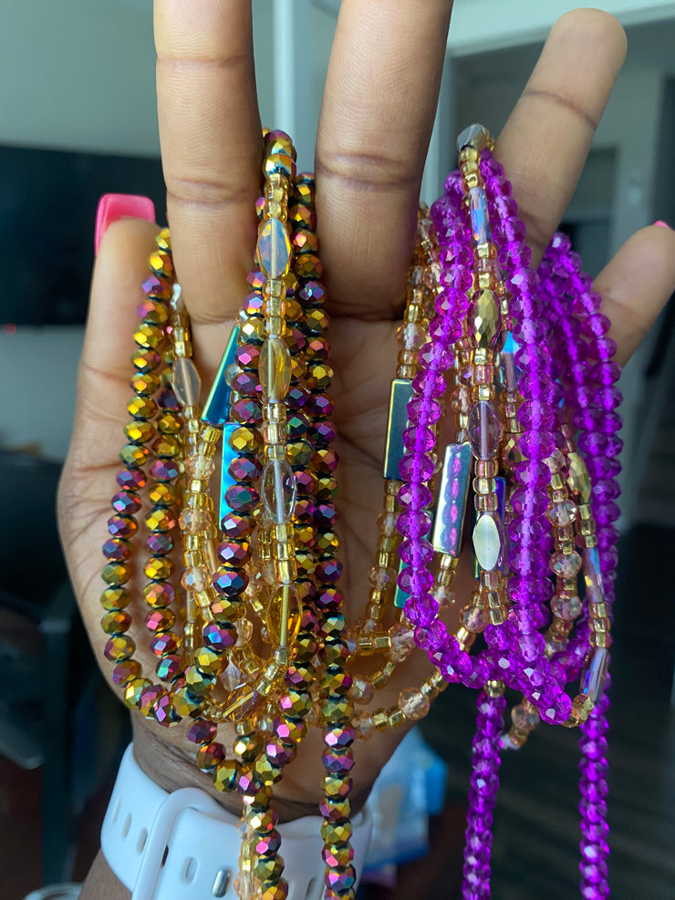 Queen Magenta ~ Luxury Crystal Waist Beads