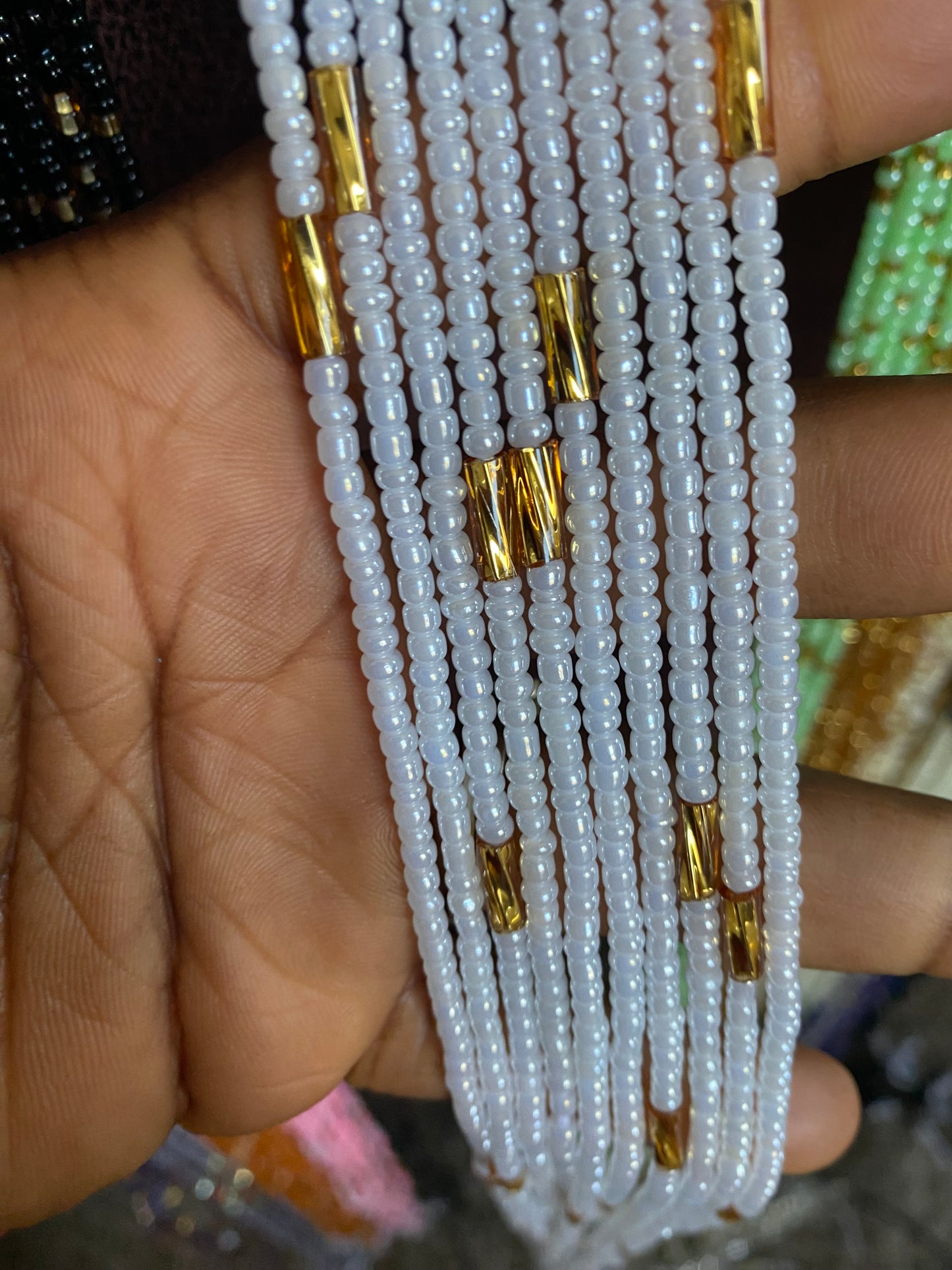 Wholesale Waist Beads – Bulk Multicolored Tie-On Strands (45”–50”)