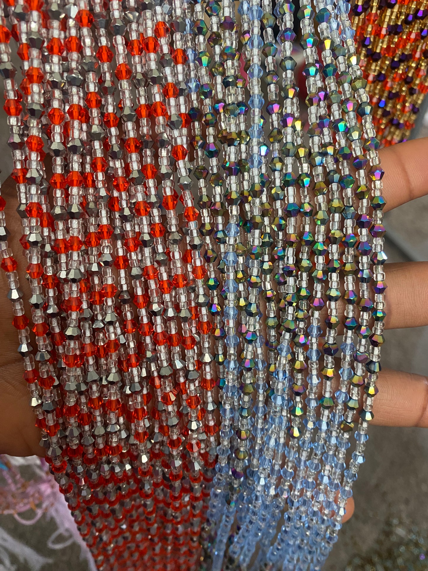 Wholesale Crystal Waist Beads 40”-50”