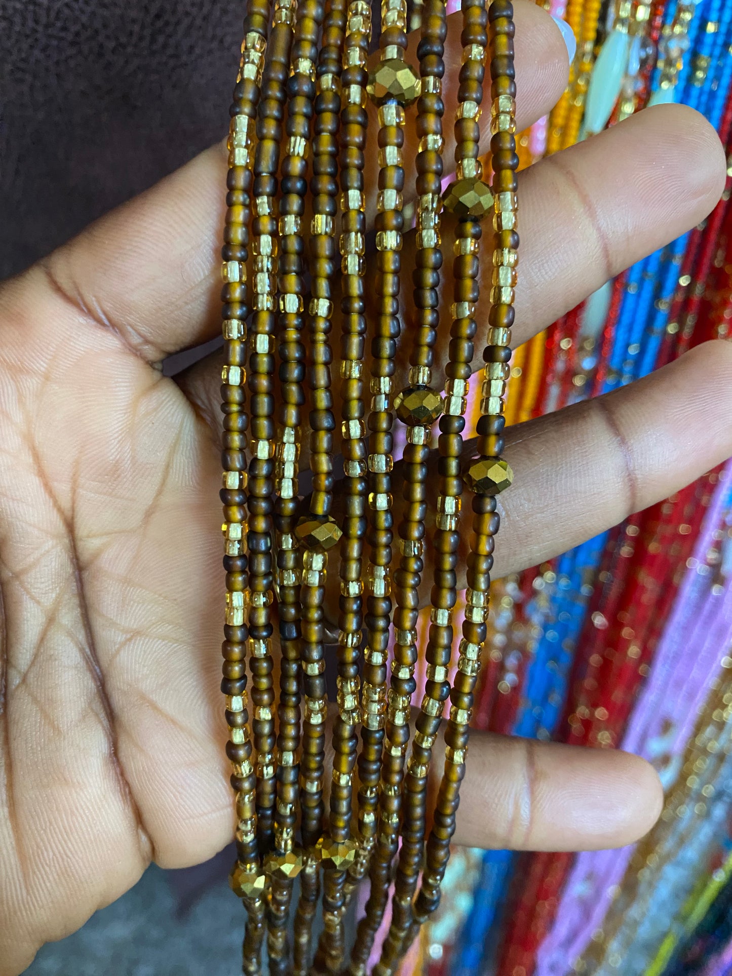 Wholesale Waist Beads – Bulk Multicolored Tie-On Strands (45”–50”)