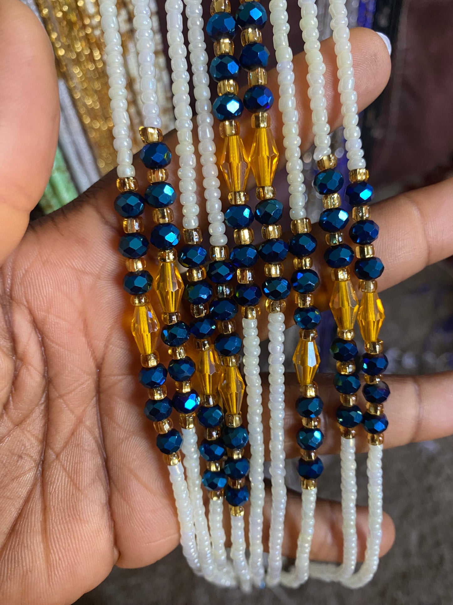 Wholesale Waist Beads – Bulk Multicolored Tie-On Strands (45”–50”)