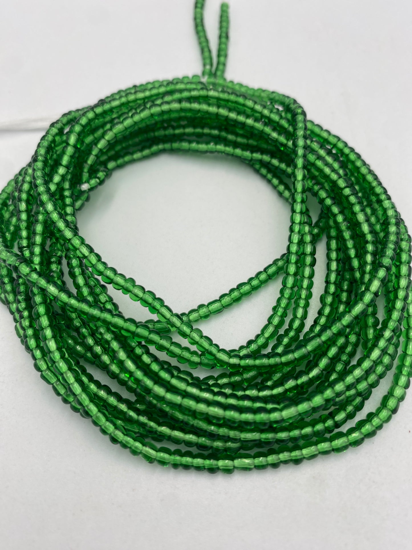 Emerald Green Waist Bead | Tie On | 45”-50”