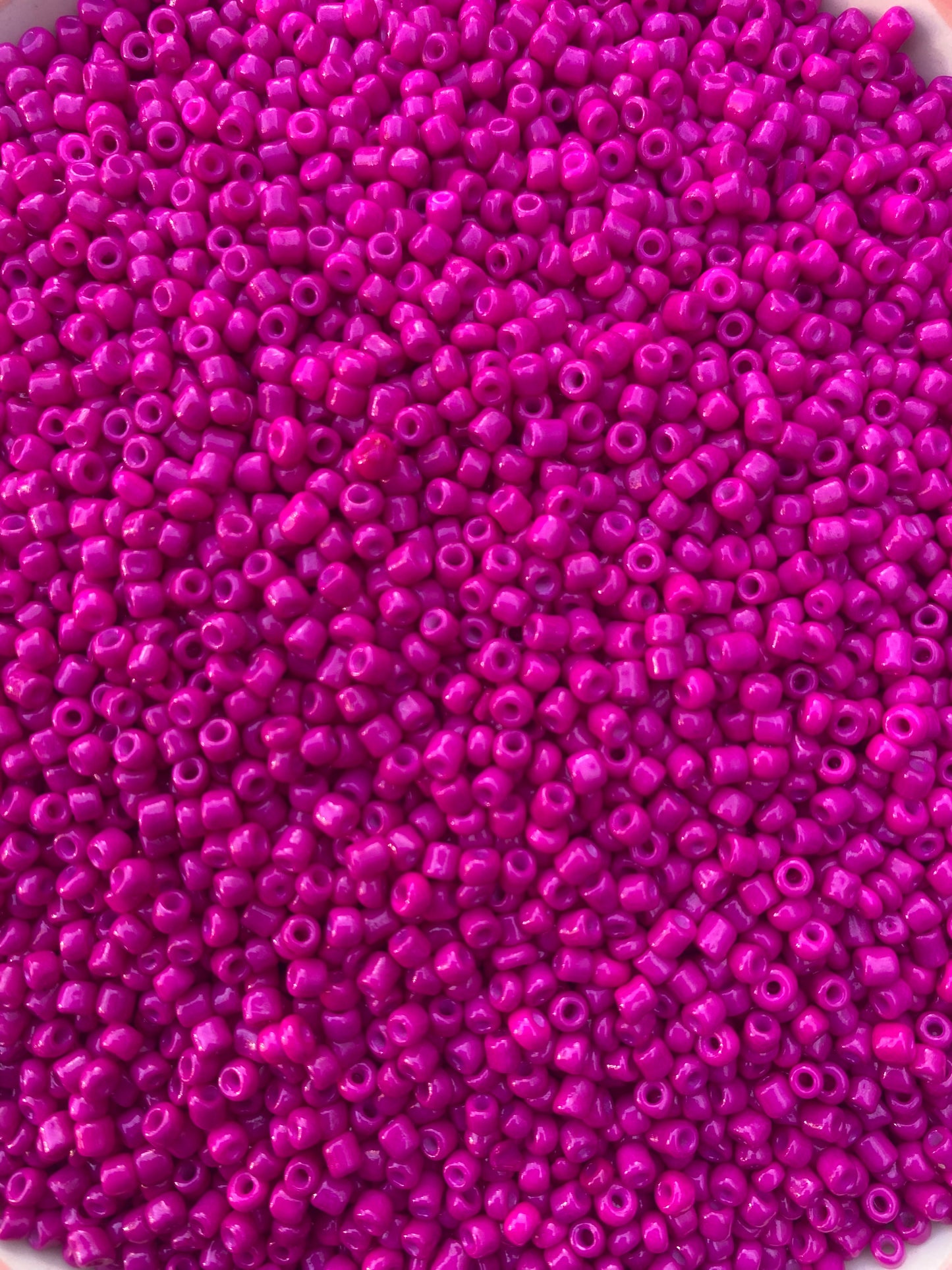 3mm- 8/0 Pink beads, Fuchsia Pink beads, 8/0 Seed Beads Glass Beads, 450 Grams,