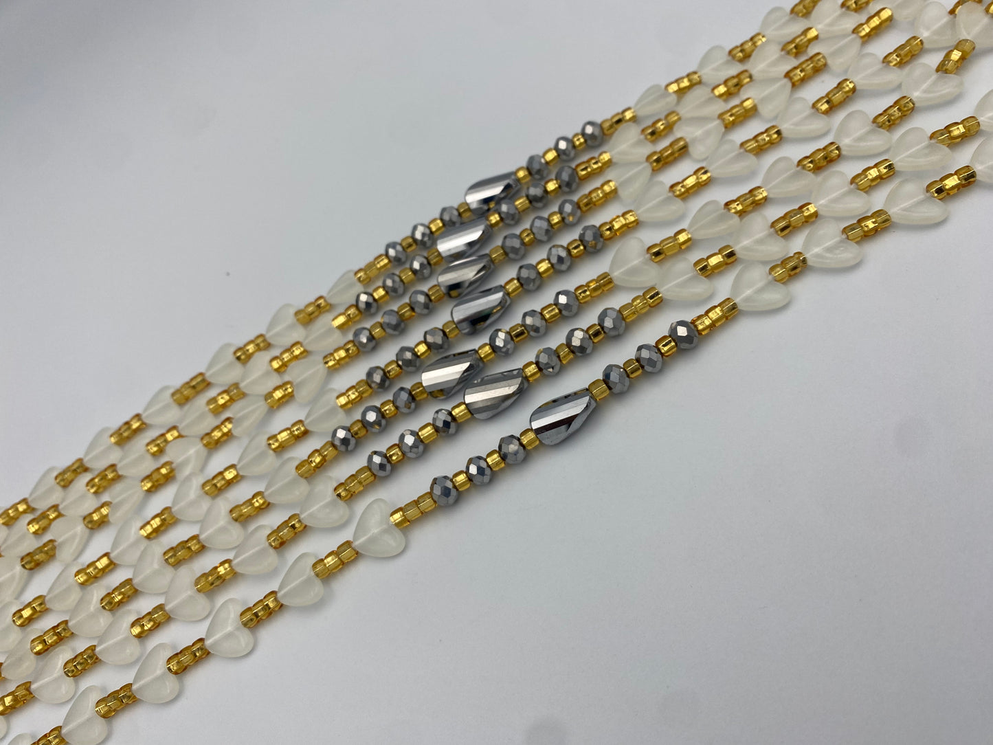 Glow in the Dark  Waist Bead- Love Beads- Tie on WaistBeads 45”- 50”