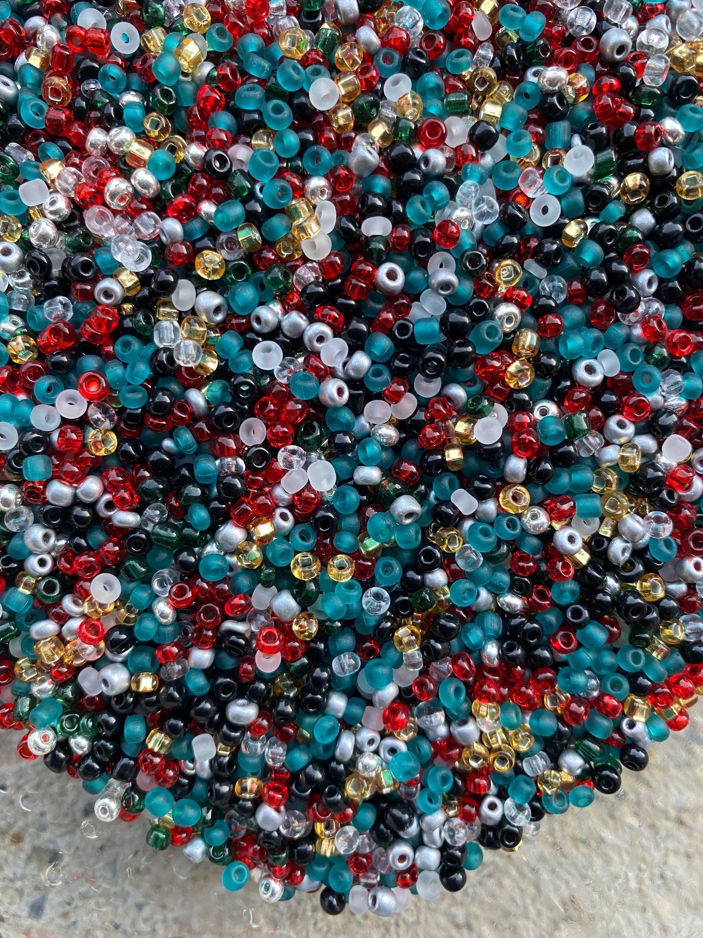 Mixed Beads- 3mm Seed Beads,, Round Beads for Bracelets, Earrings, Necklaces, Crafting Supplies, Making Supplies, DIY Crafts, Small Beads- Multicolored seed beads