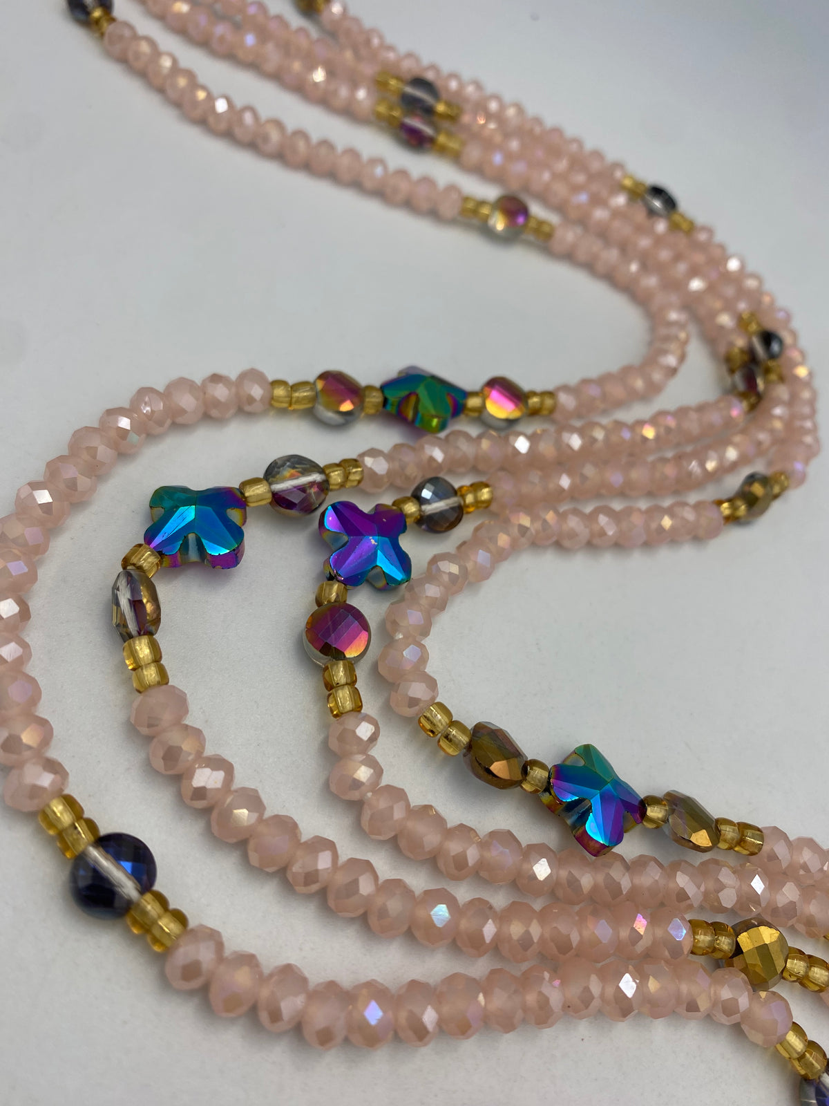 Pink Crystal Waist Bead 45”| 1 PC