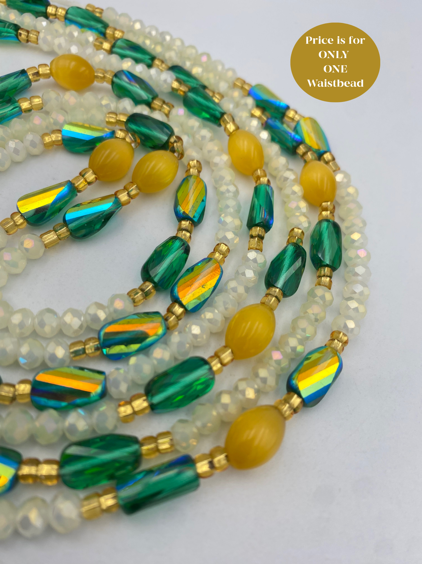 Crystal Waist Bead- Price Per Waistbead- Add to Cart- Tie On- 45”