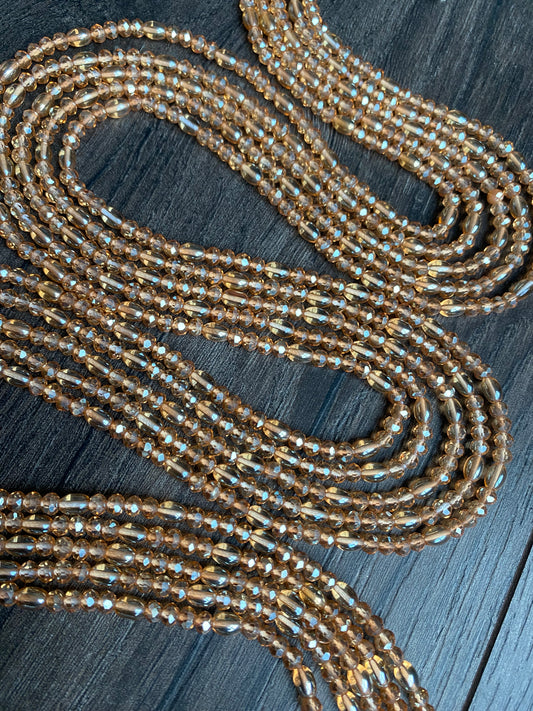 Rose Gold~ Crystal Waist Bead