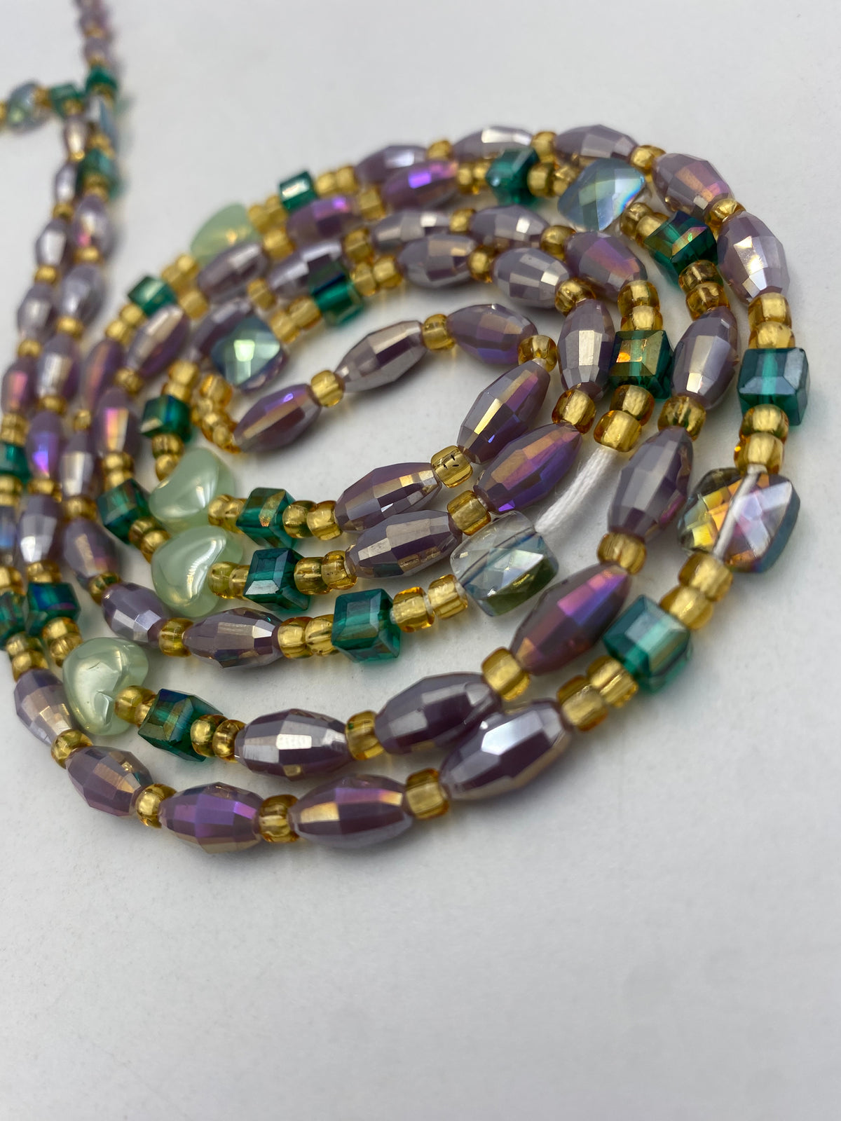 Purple Luxury Crystal Waist Bead 45”| 1 PC