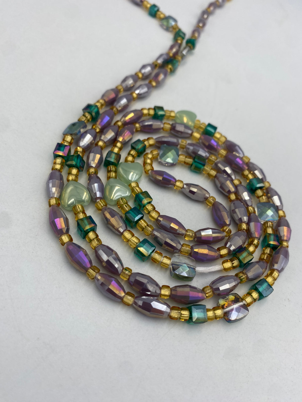 Purple Luxury Crystal Waist Bead 45”| 1 PC