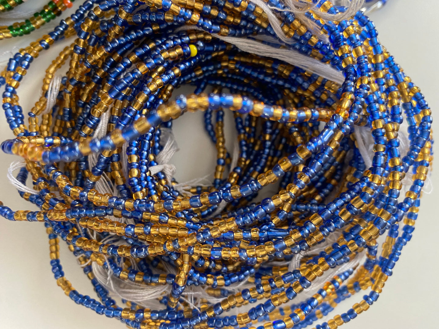 Wholesale African Waist Beads – Crystal Tie-On Strands 30”-36” (Bulk 25pcs Pack)
