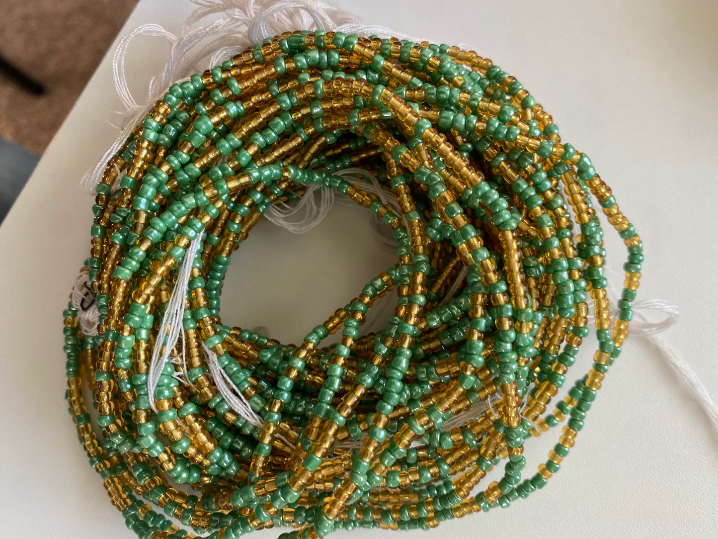 Wholesale African Waist Beads – Crystal Tie-On Strands 30”-36” (Bulk 25pcs Pack)