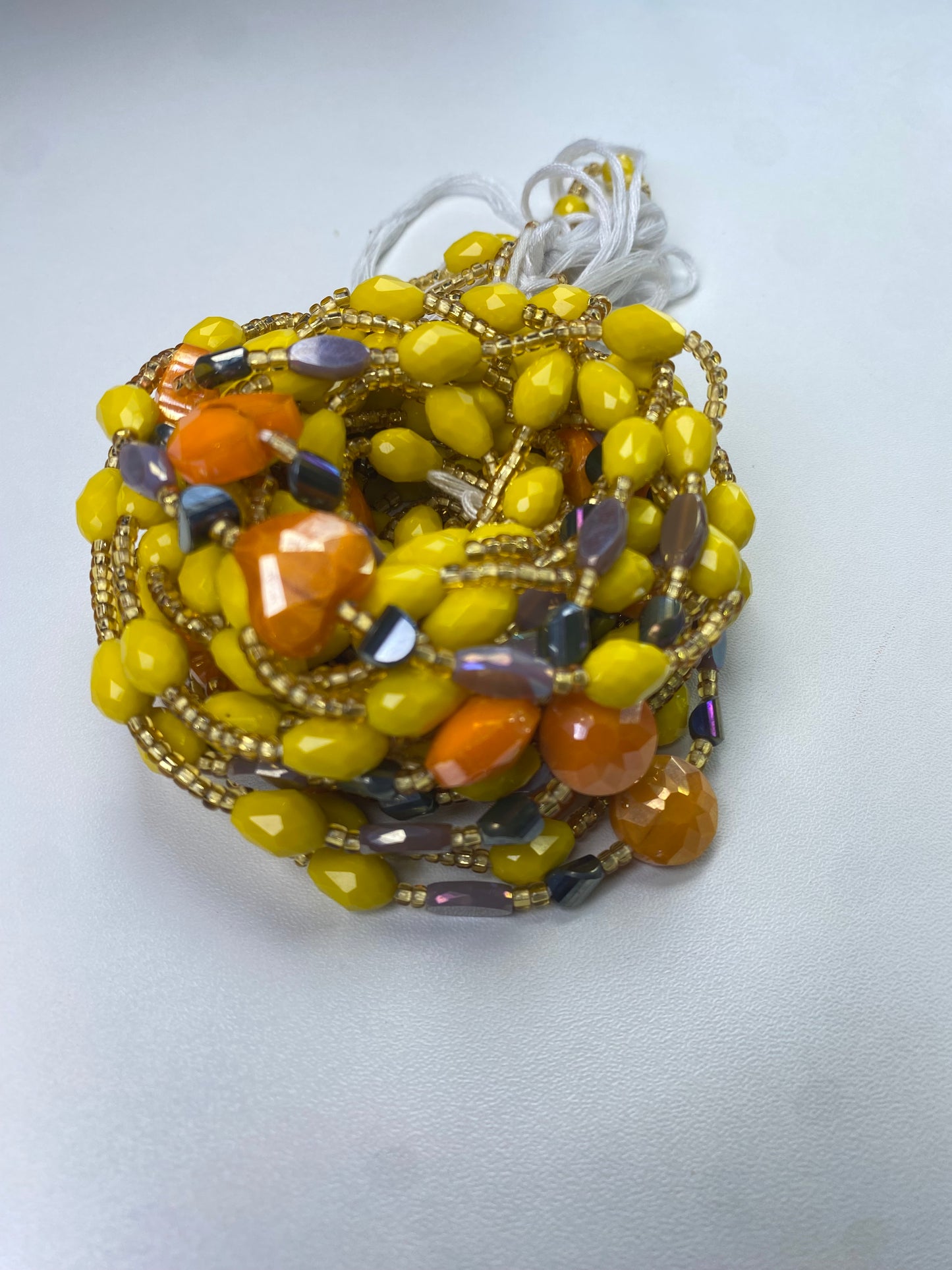 Stella ~ Yellow Luxury Crystal Waistbeads