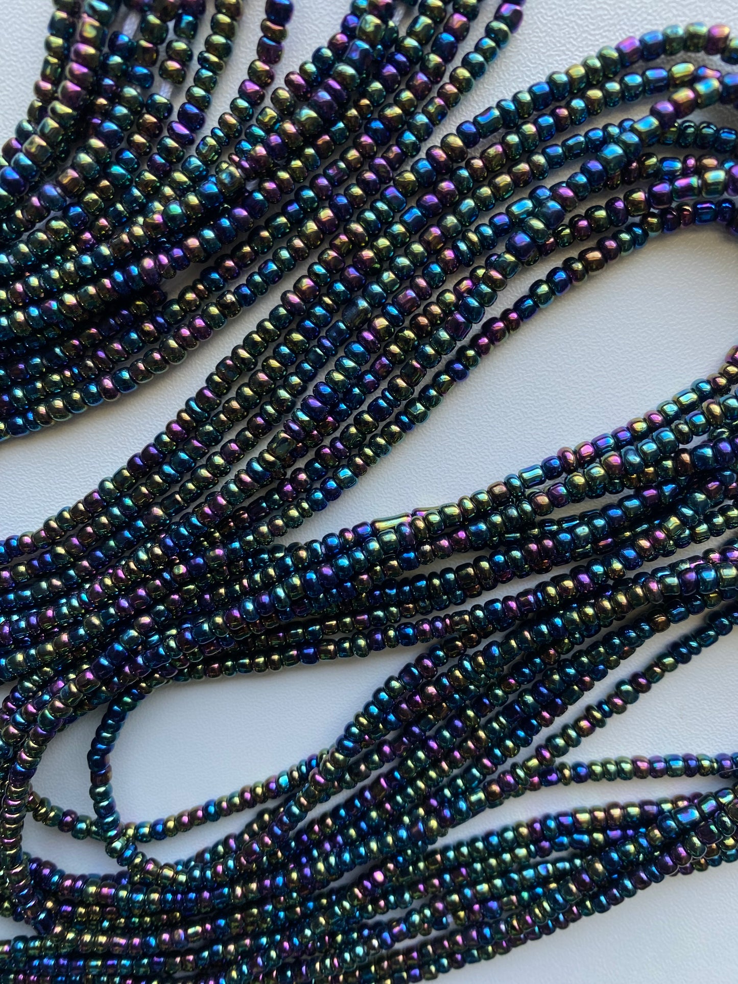 Iridescent Black Waist Bead