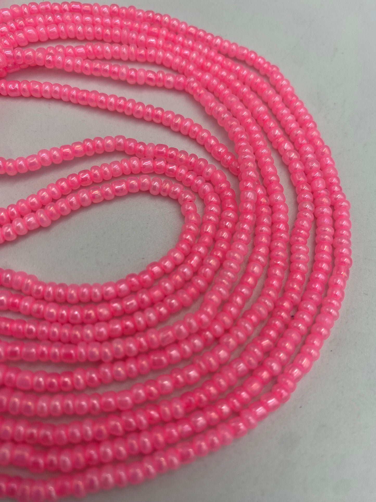 Pink Waist Bead| African body jewelry | Weight-loss tracking | 40”-50