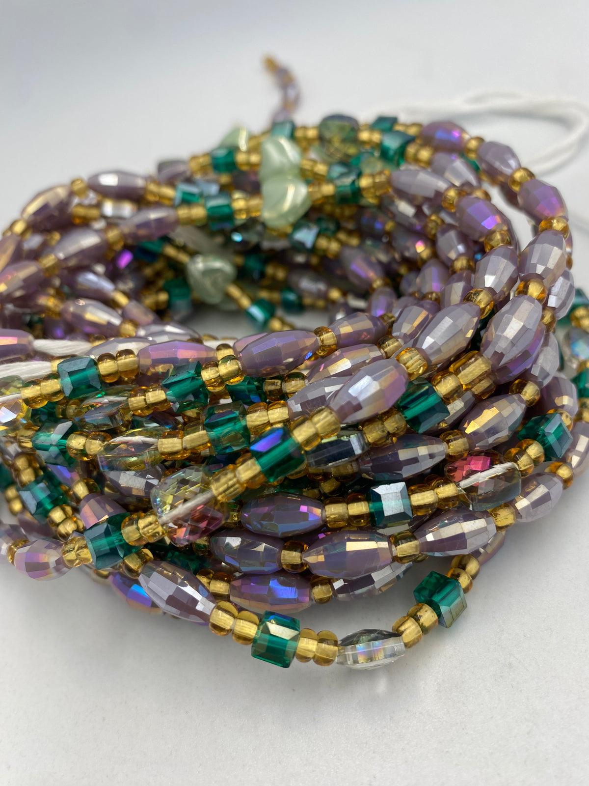 Purple Luxury Crystal Waist Bead 45”| 1 PC