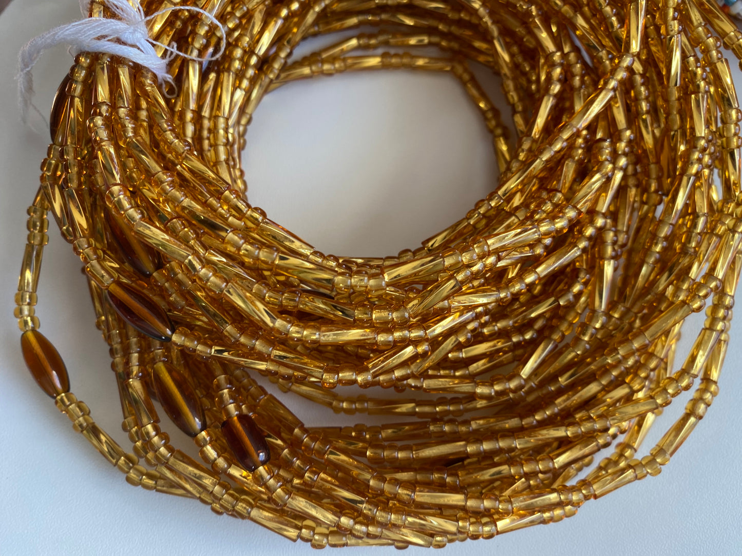 Wholesale African Waist Beads – Crystal Tie-On Strands 30”-36” (Bulk 25pcs Pack)