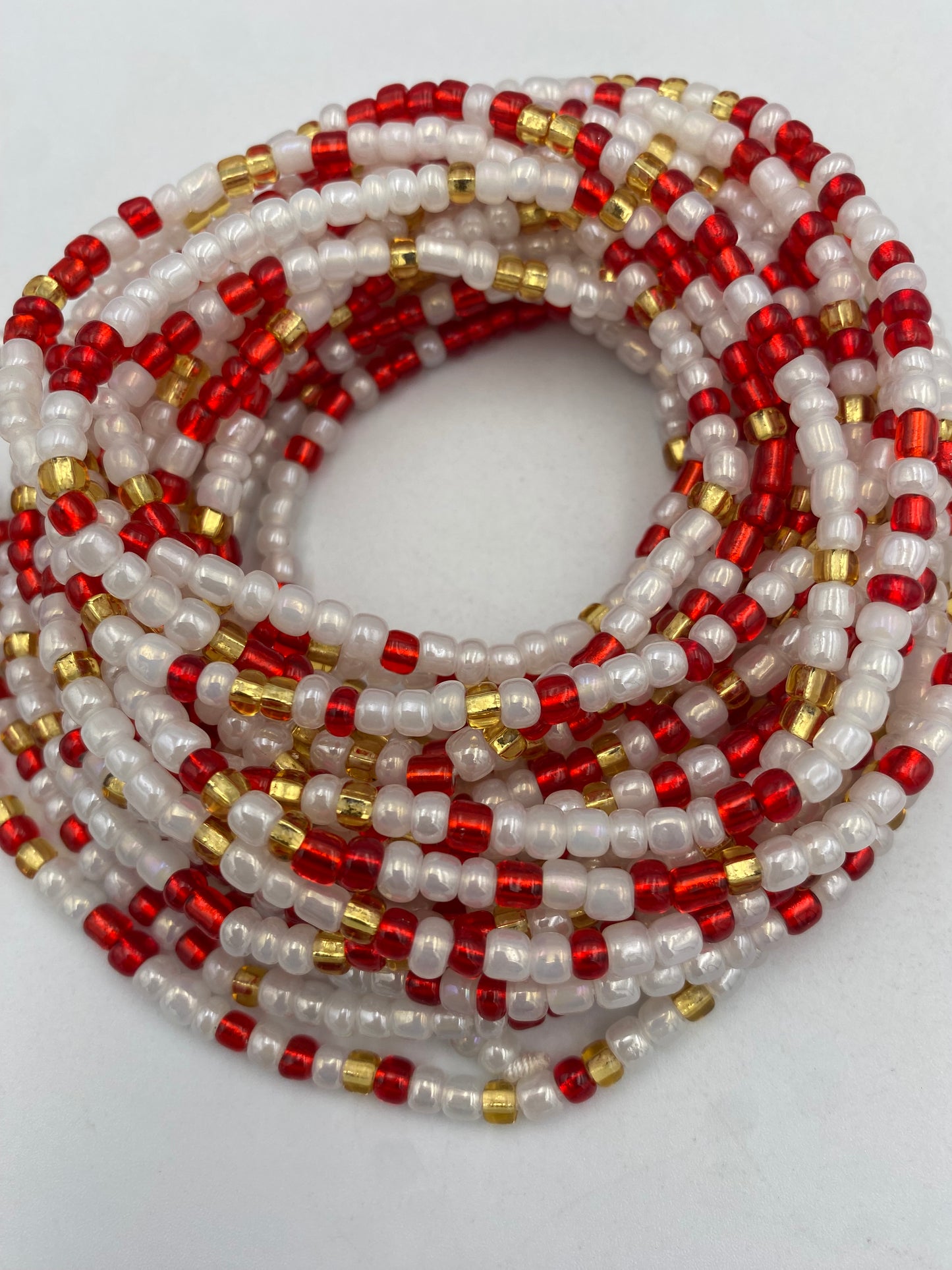 Choose your Waist Beads- Multicolored Tie On, 45-50"