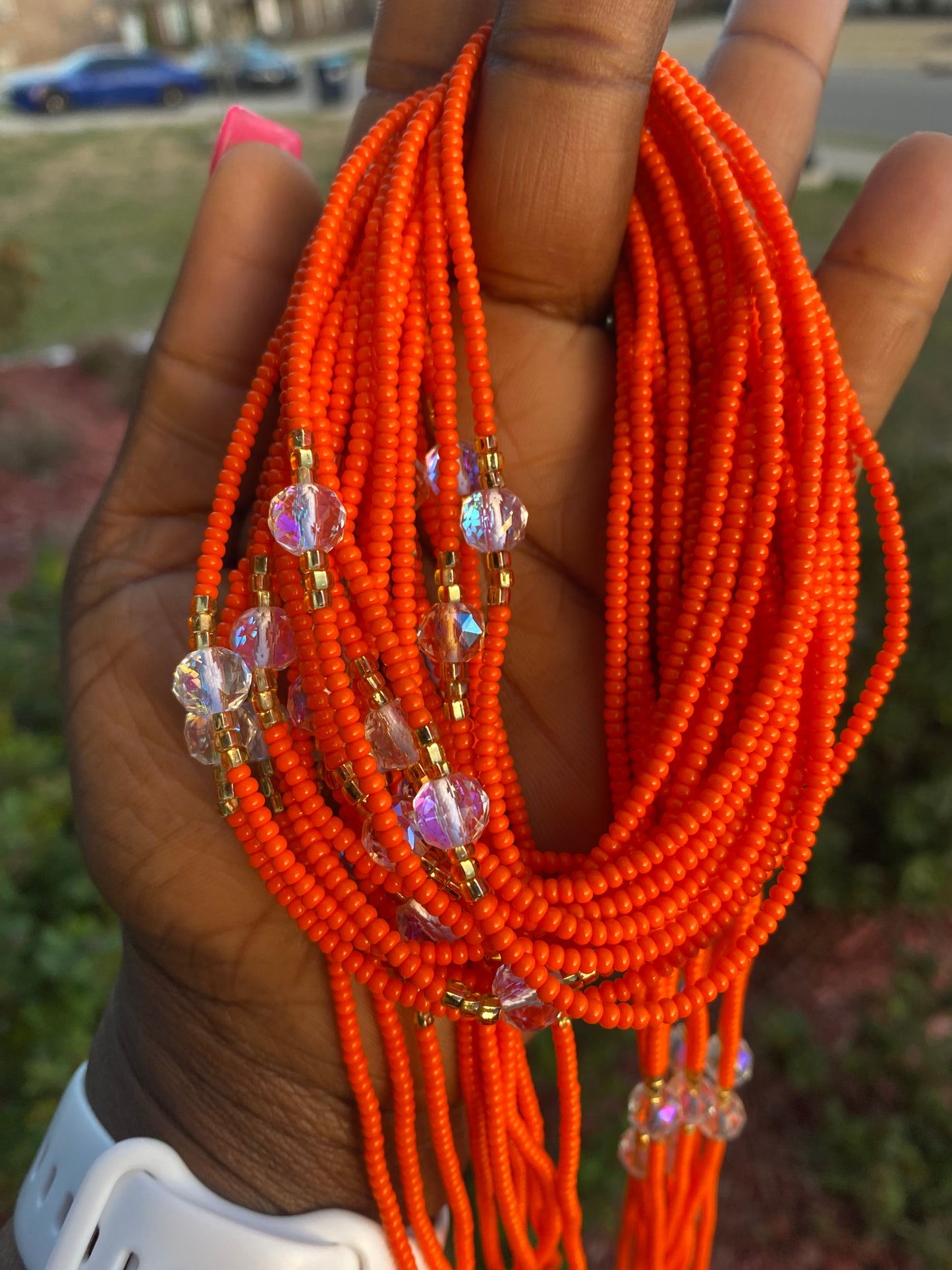 Orange Waist Bead