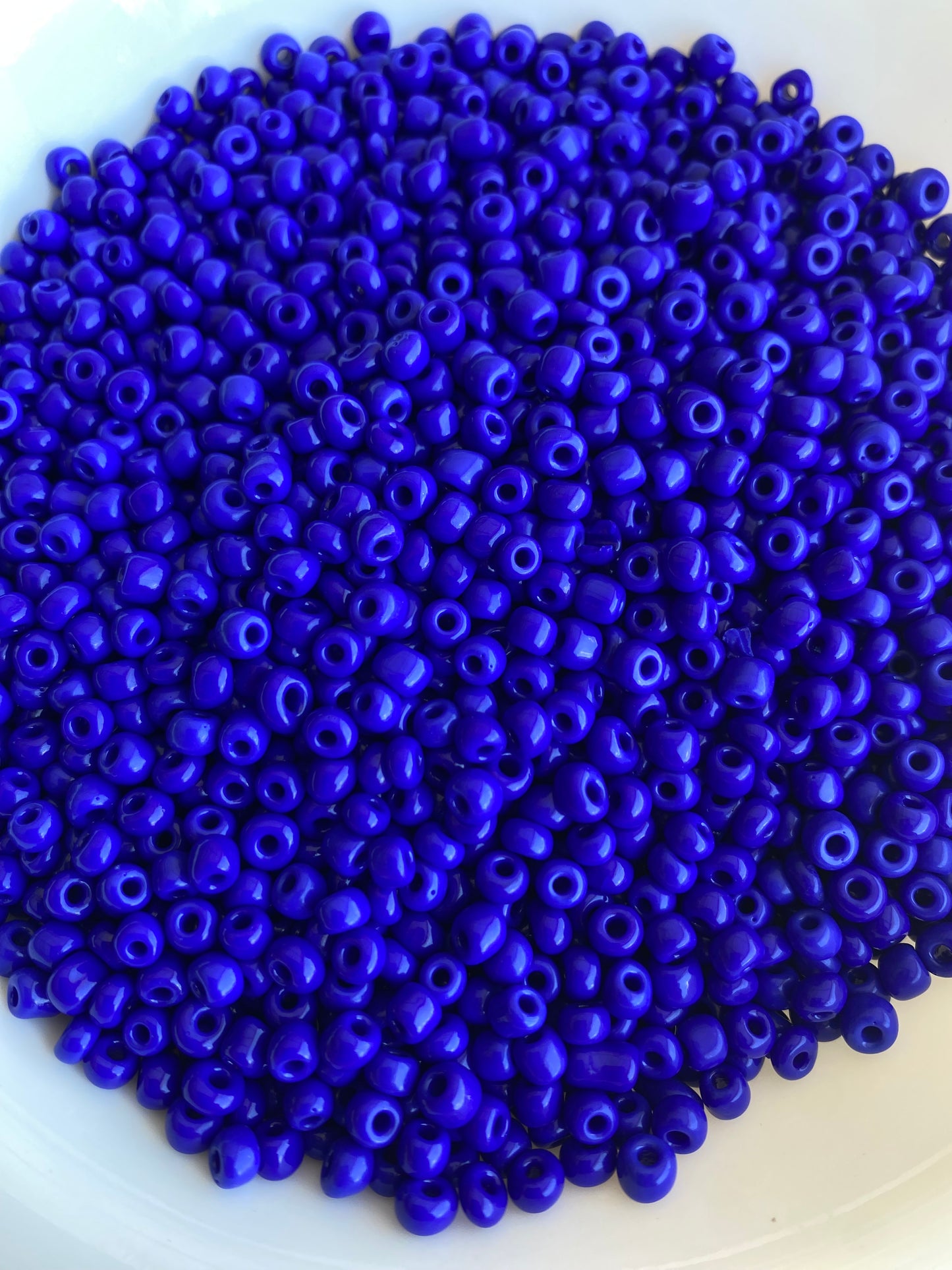 4mm- 6/0 Indigio, Royal Blue Glass Seed Beads For Jewelry Making,  DIY Waist beads, Bracelet Necklace Earrings