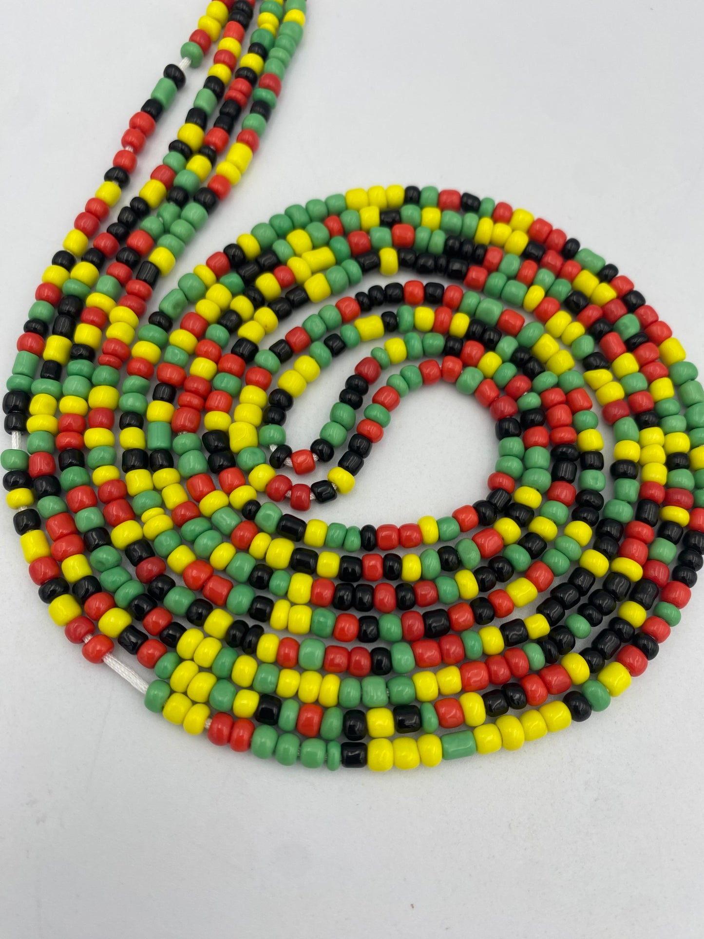 Rasta- Multicolored WaistBeads- Tie on Waist beads